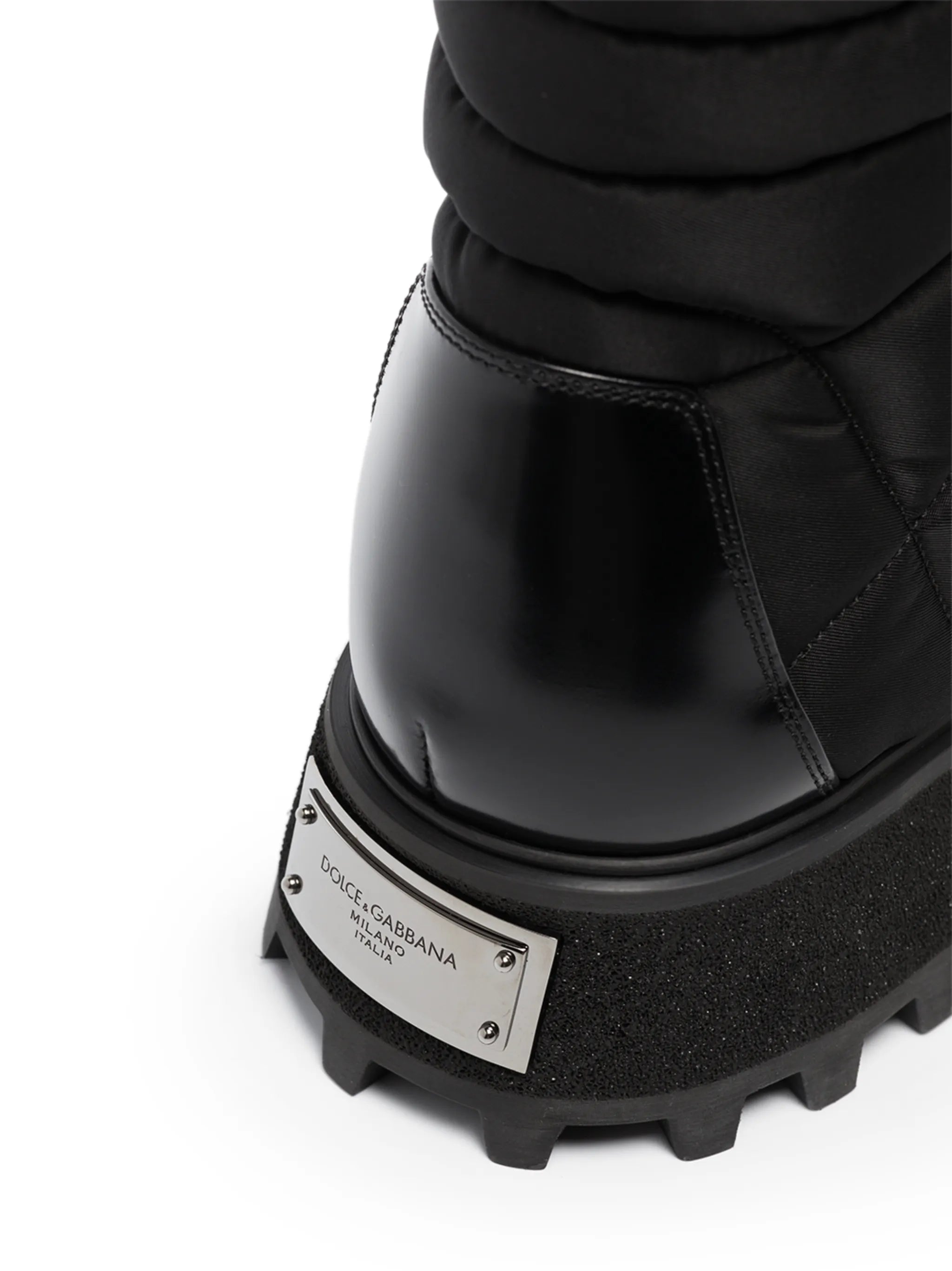 quilted leather ankle boots