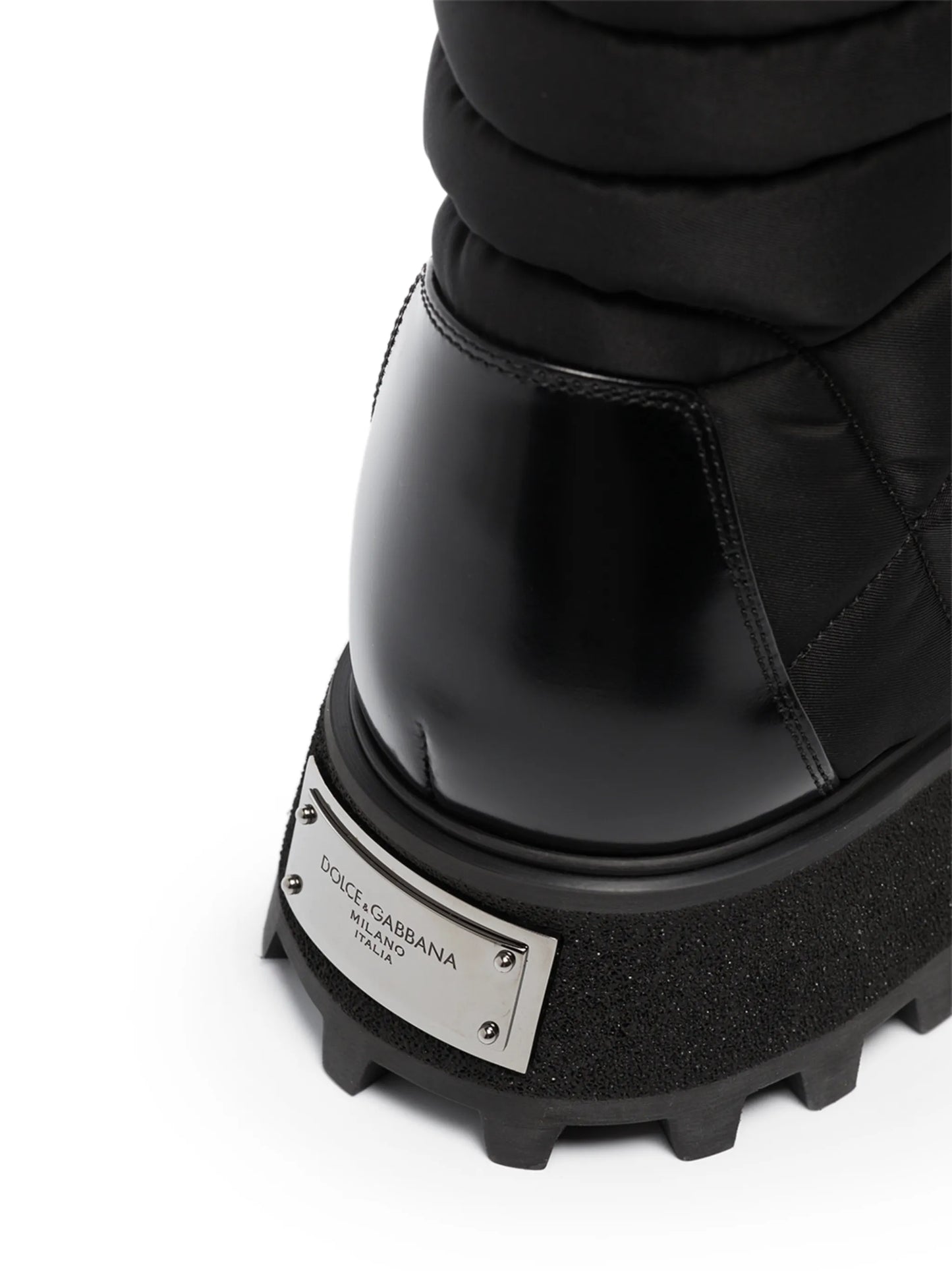 quilted leather ankle boots