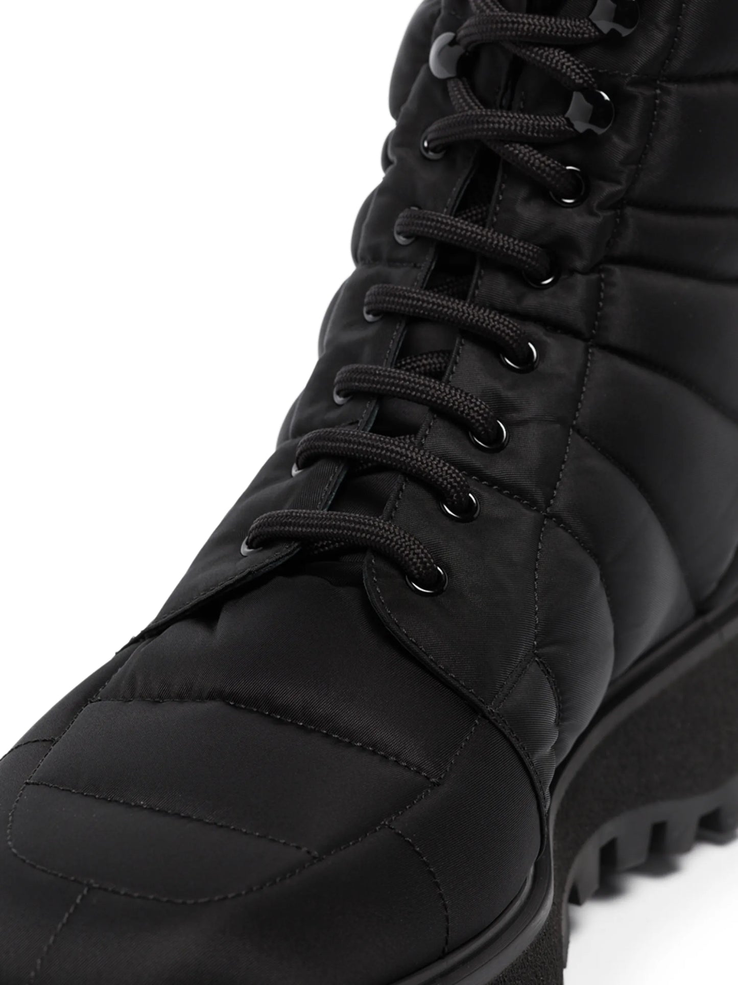quilted leather ankle boots