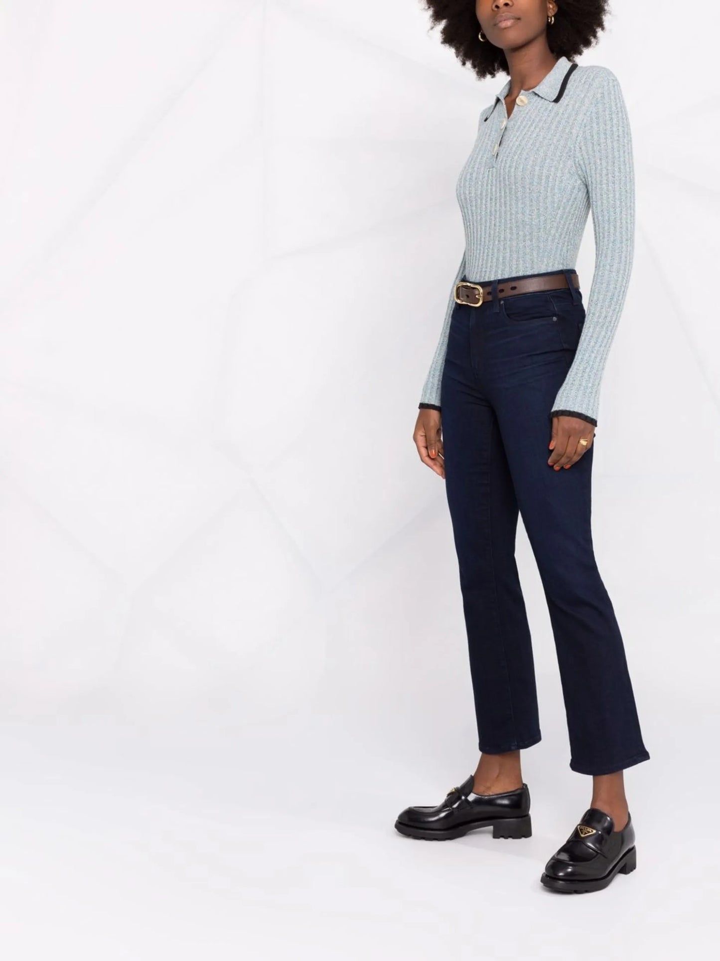 cropped denim jeans