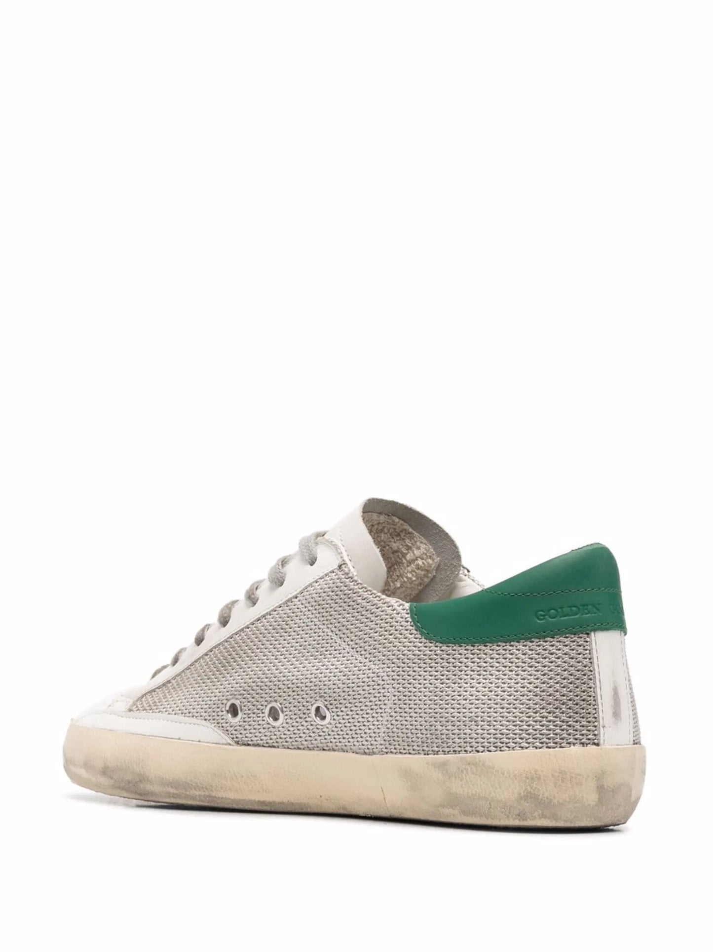 Super-Star trainers in light silver mesh with gray star
