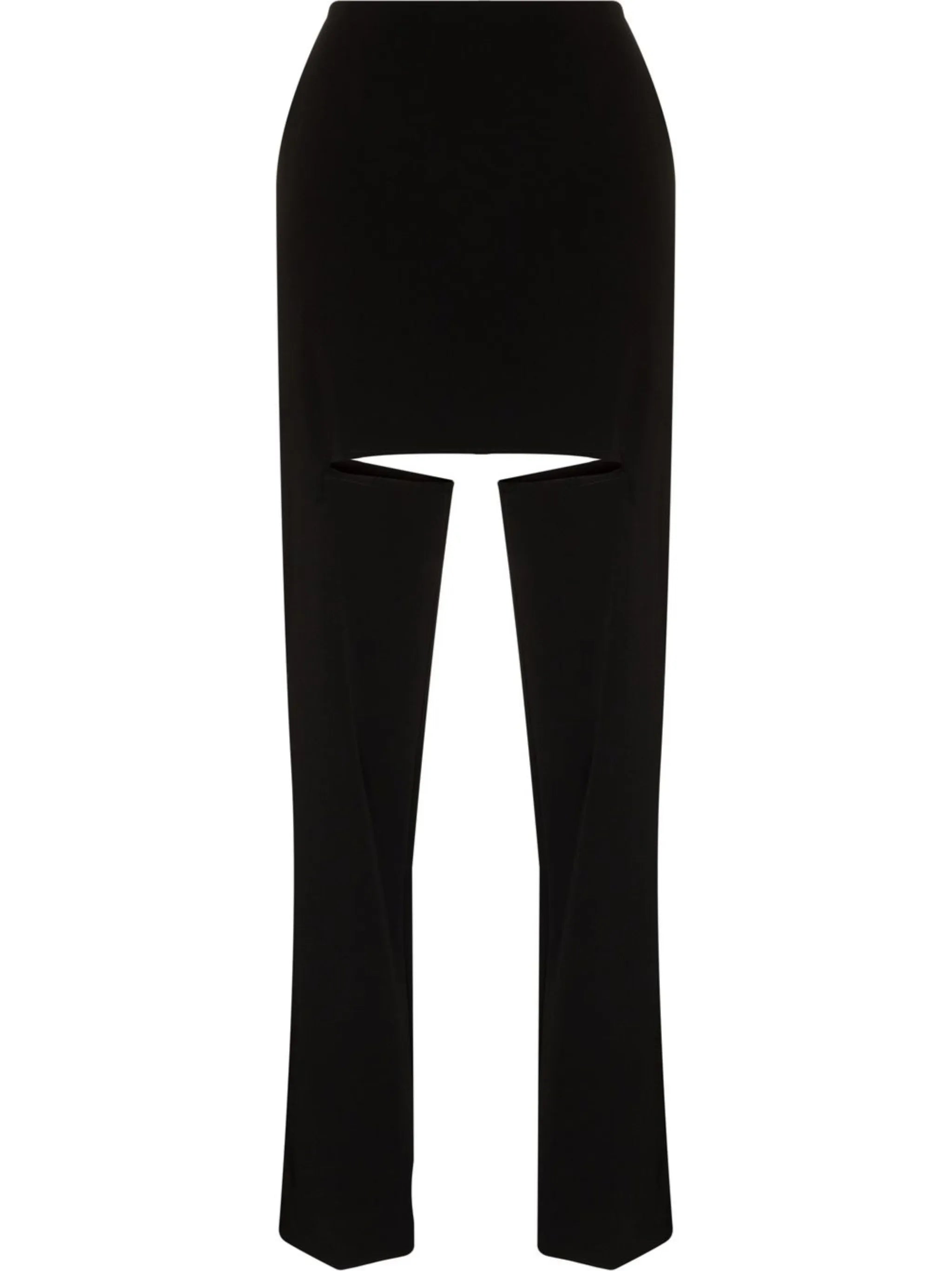 panelled tailored trousers