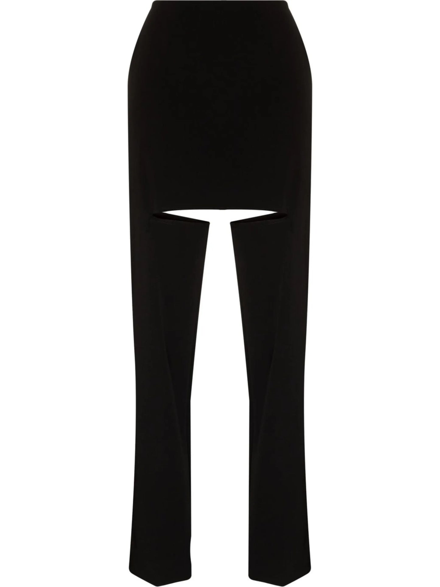 panelled tailored trousers