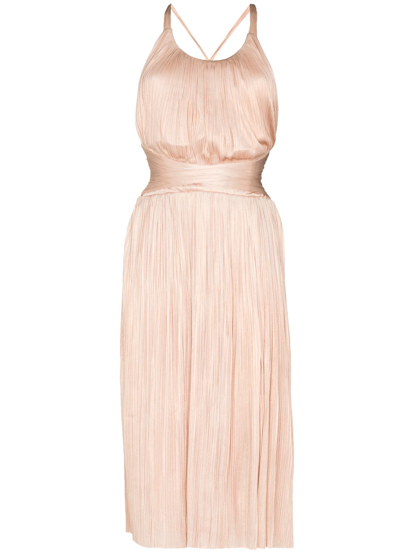 Hera pleated silk-tulle dress