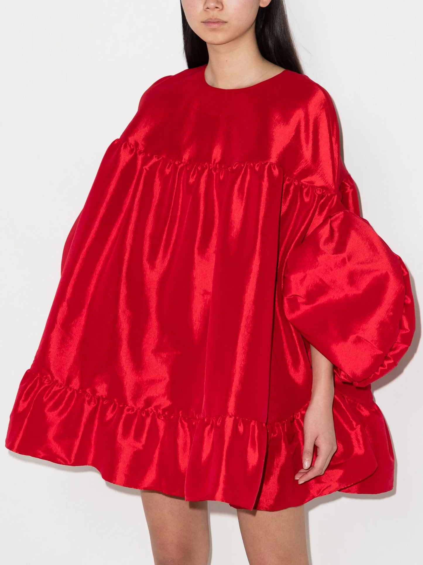 Gina puff-sleeve minidress