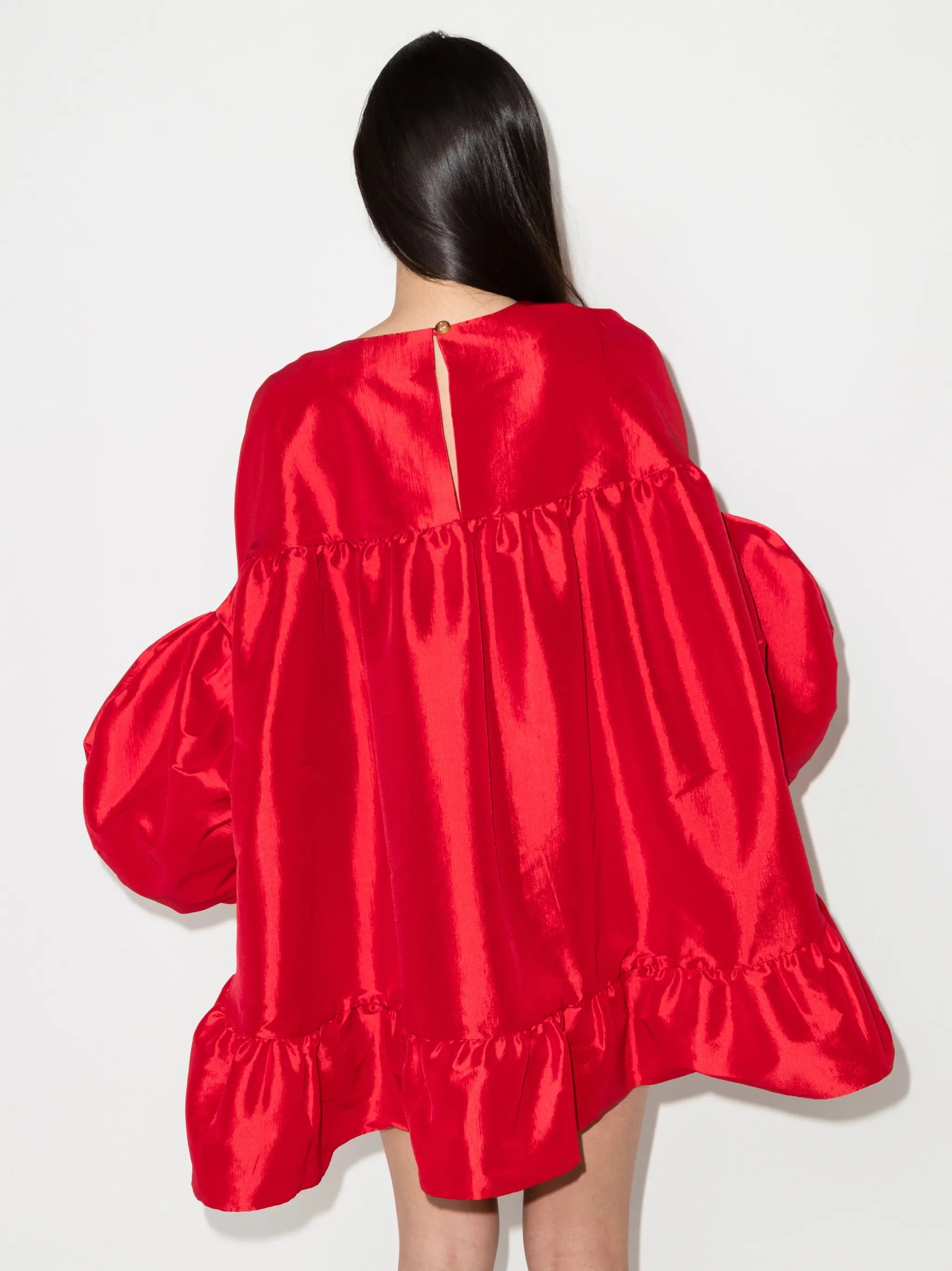 Gina puff-sleeve minidress