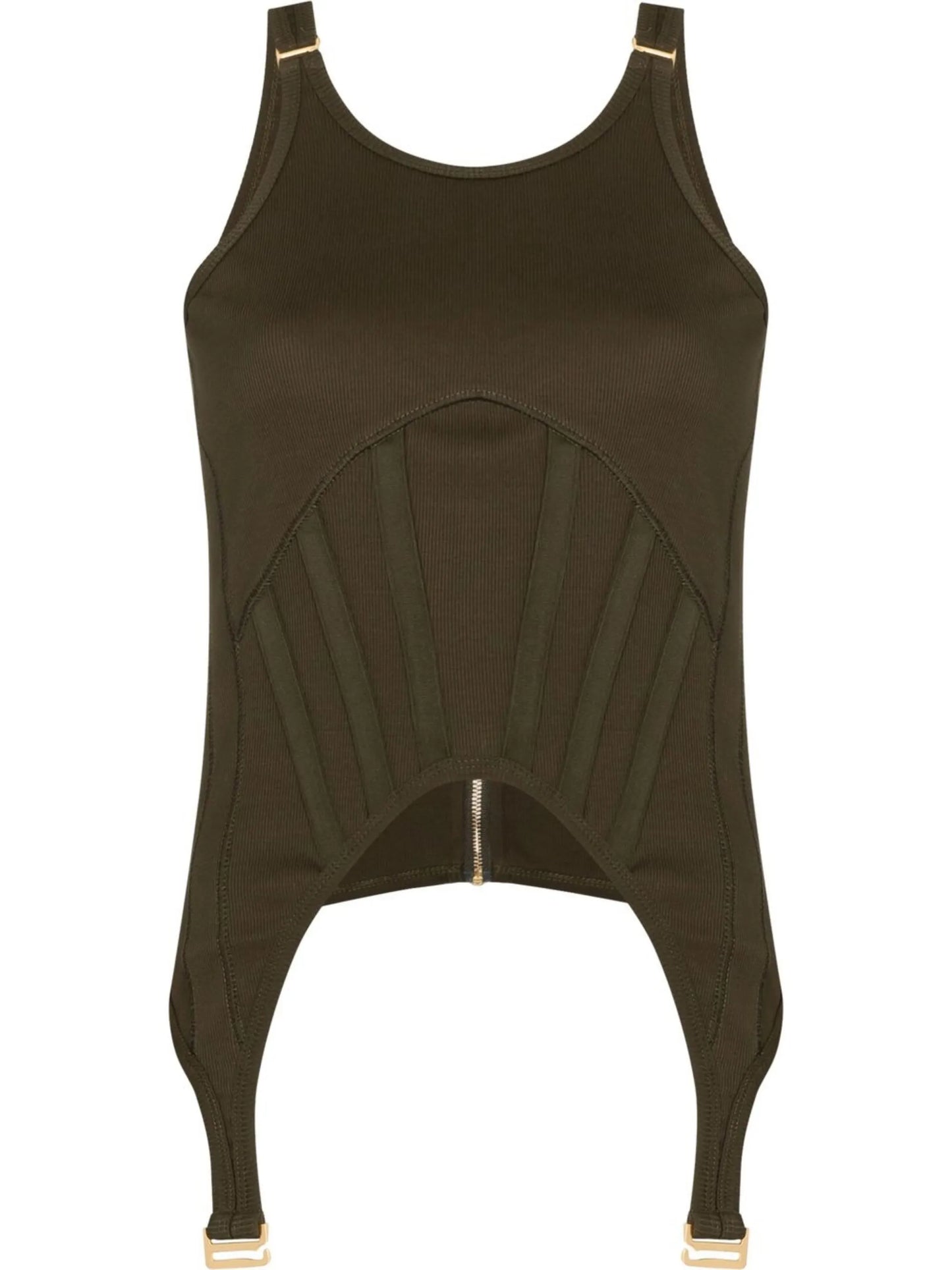corset-panel vest top