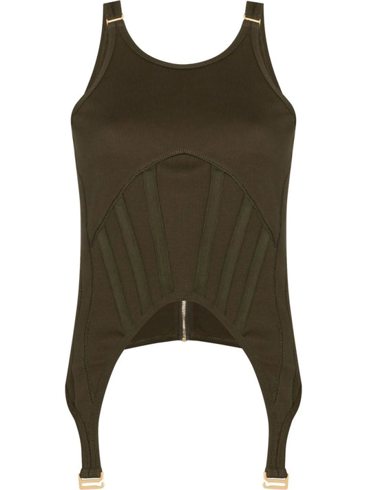corset-panel vest top