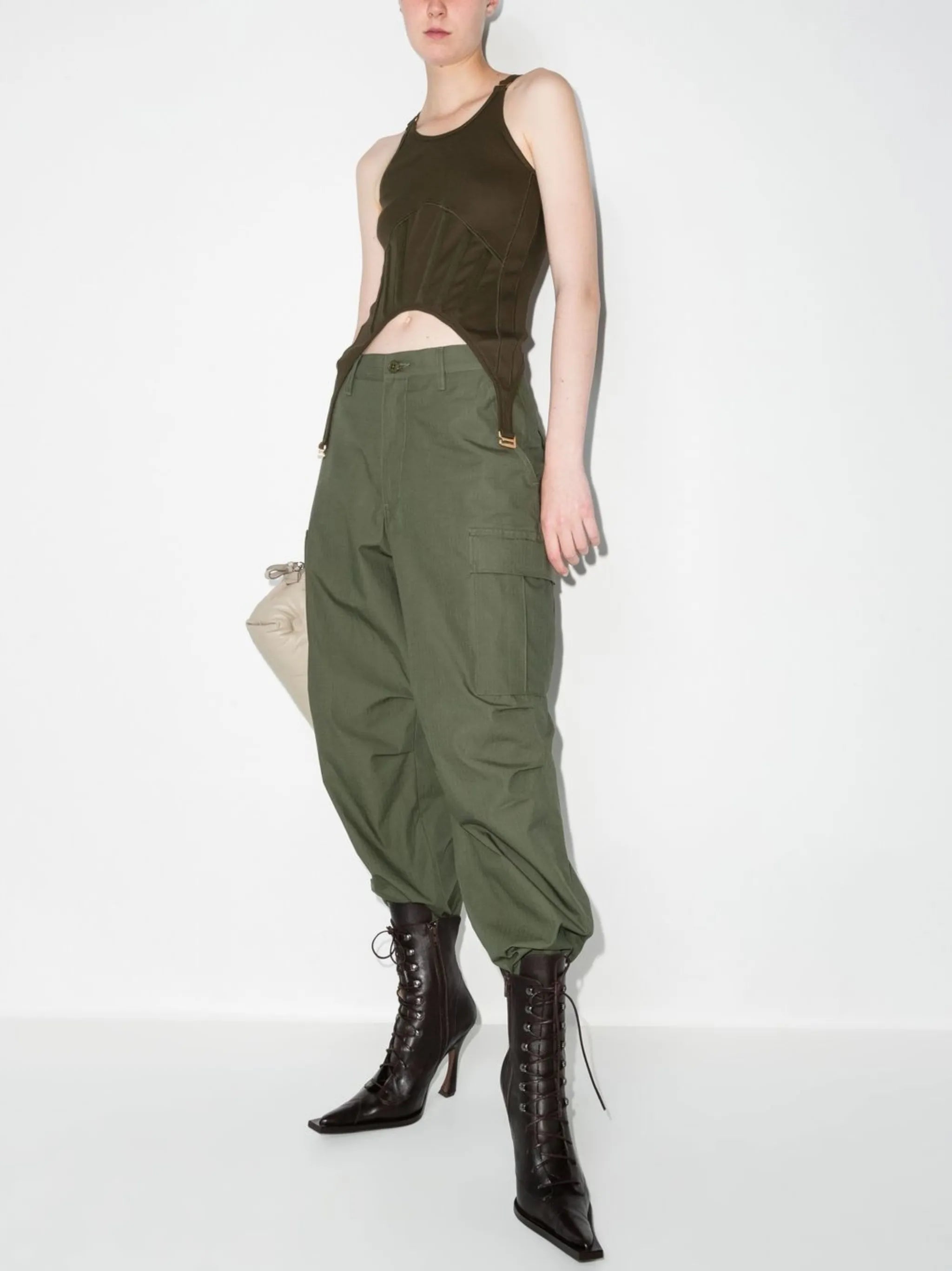 corset-panel vest top