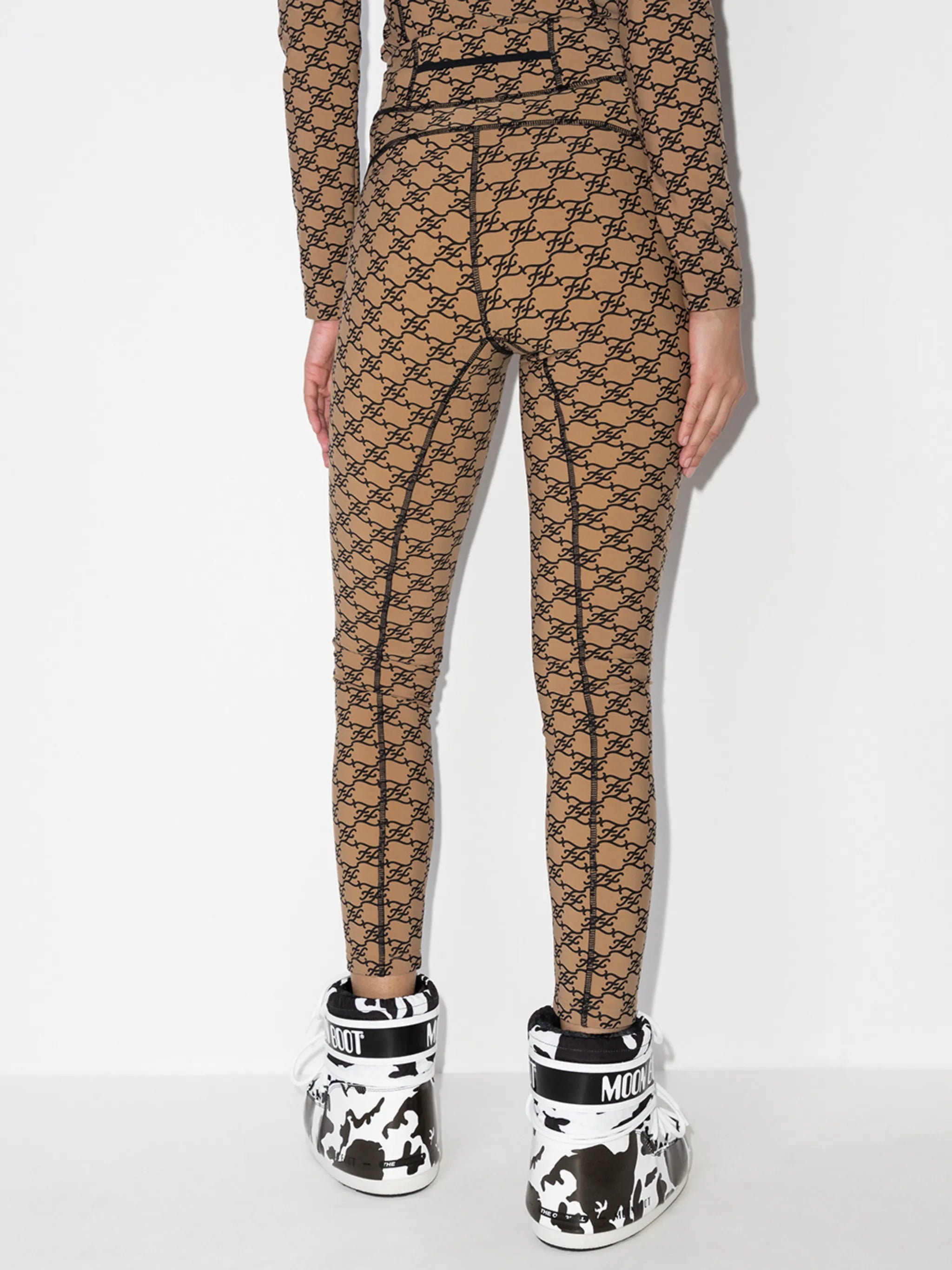 Karligraphy logo-print leggings