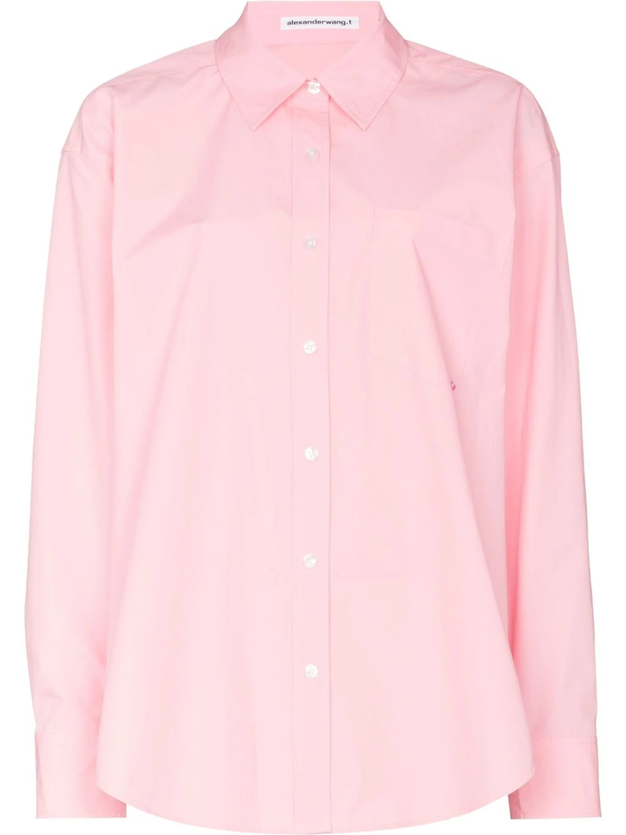 logo tag long-sleeved shirt