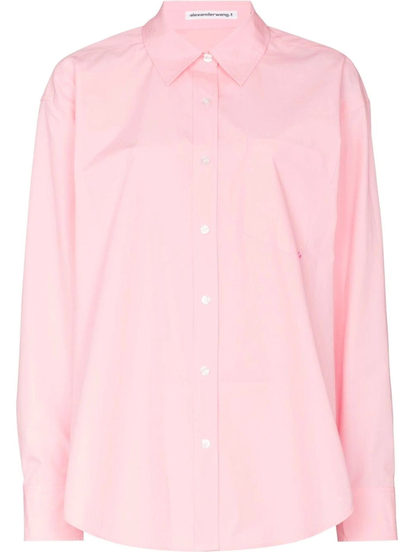 logo tag long-sleeved shirt