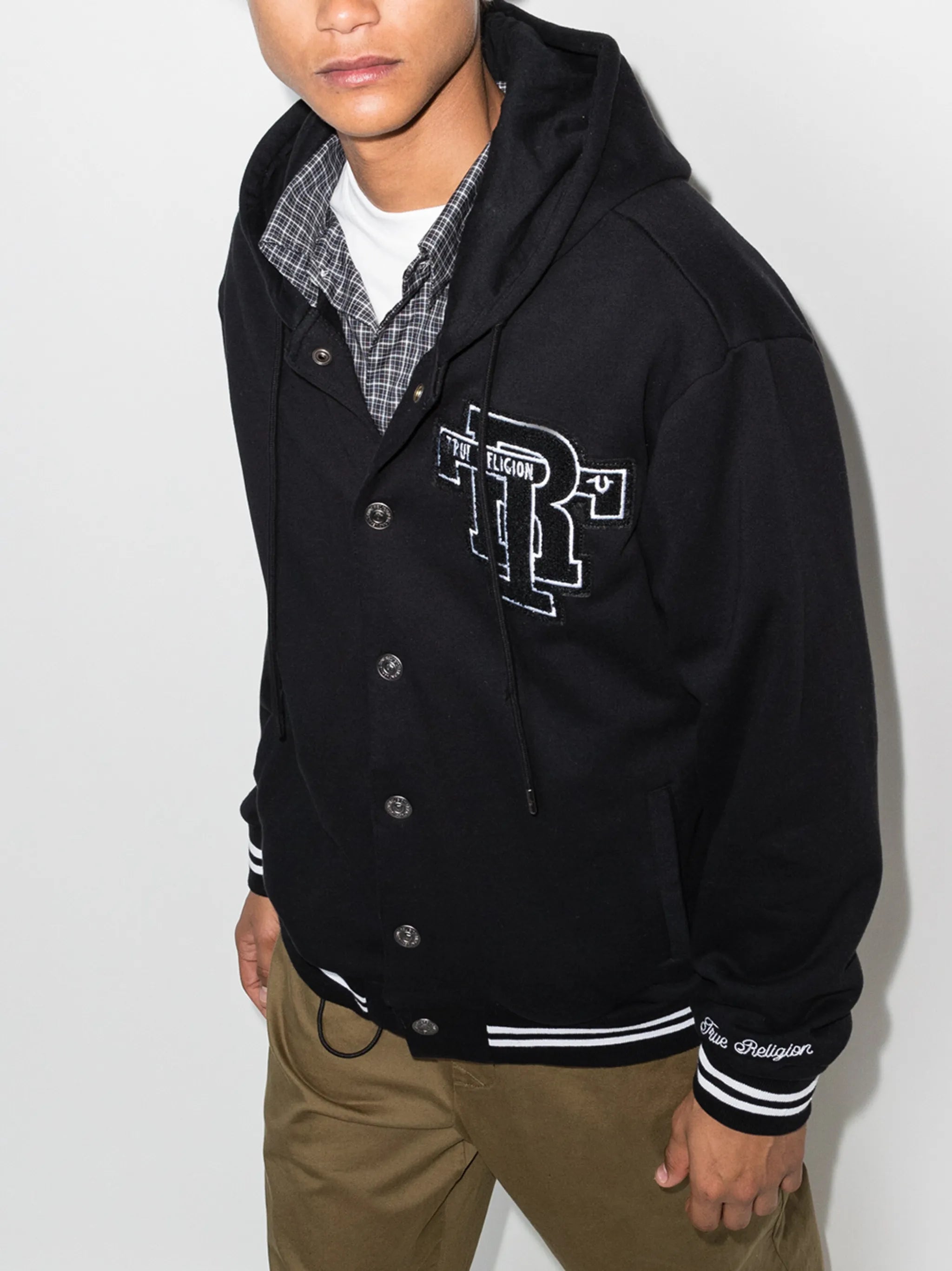 heavy fleece varsity jacket