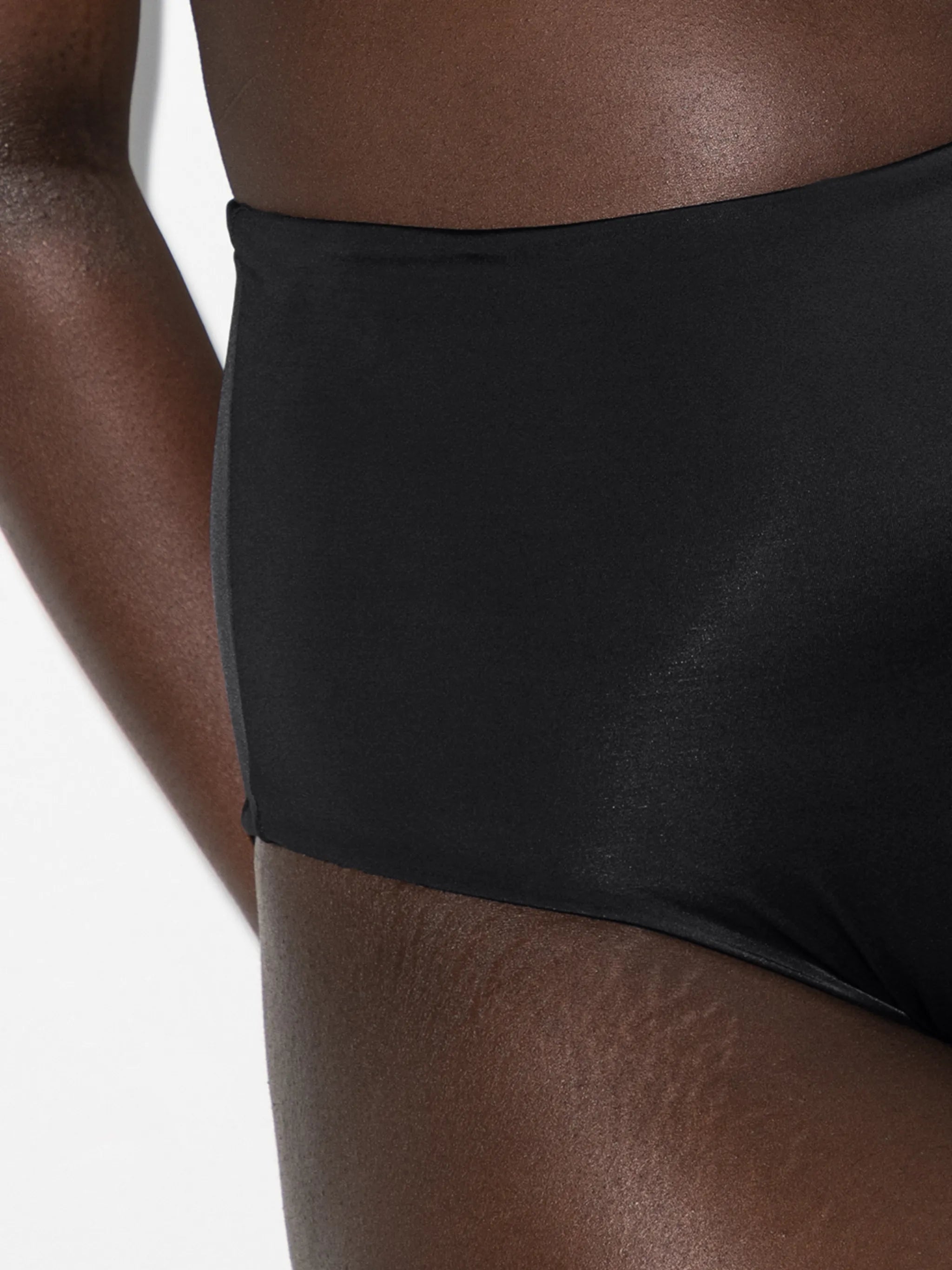 The Rise high-waist bikini bottoms