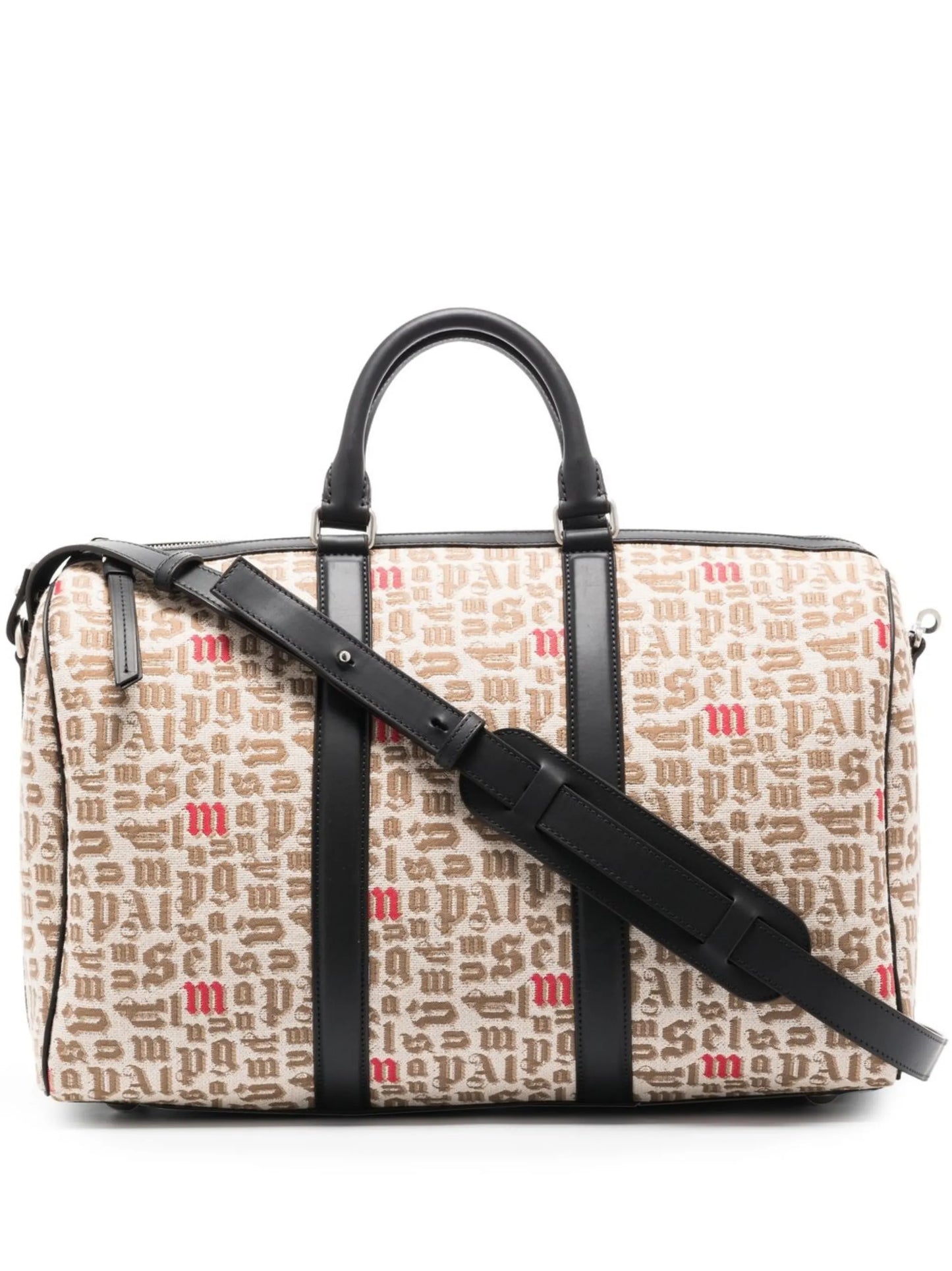 x Palm Angels logo-print jacquard holdall