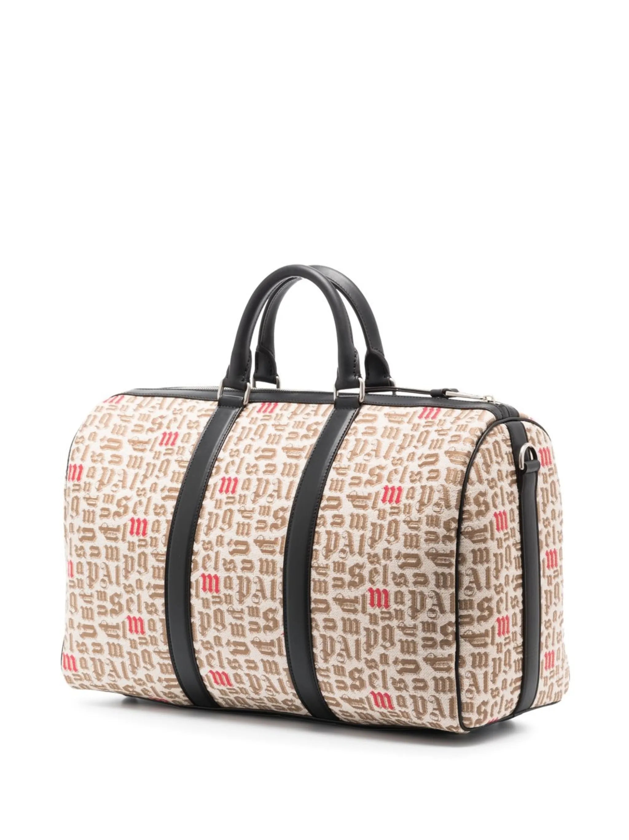 x Palm Angels logo-print jacquard holdall