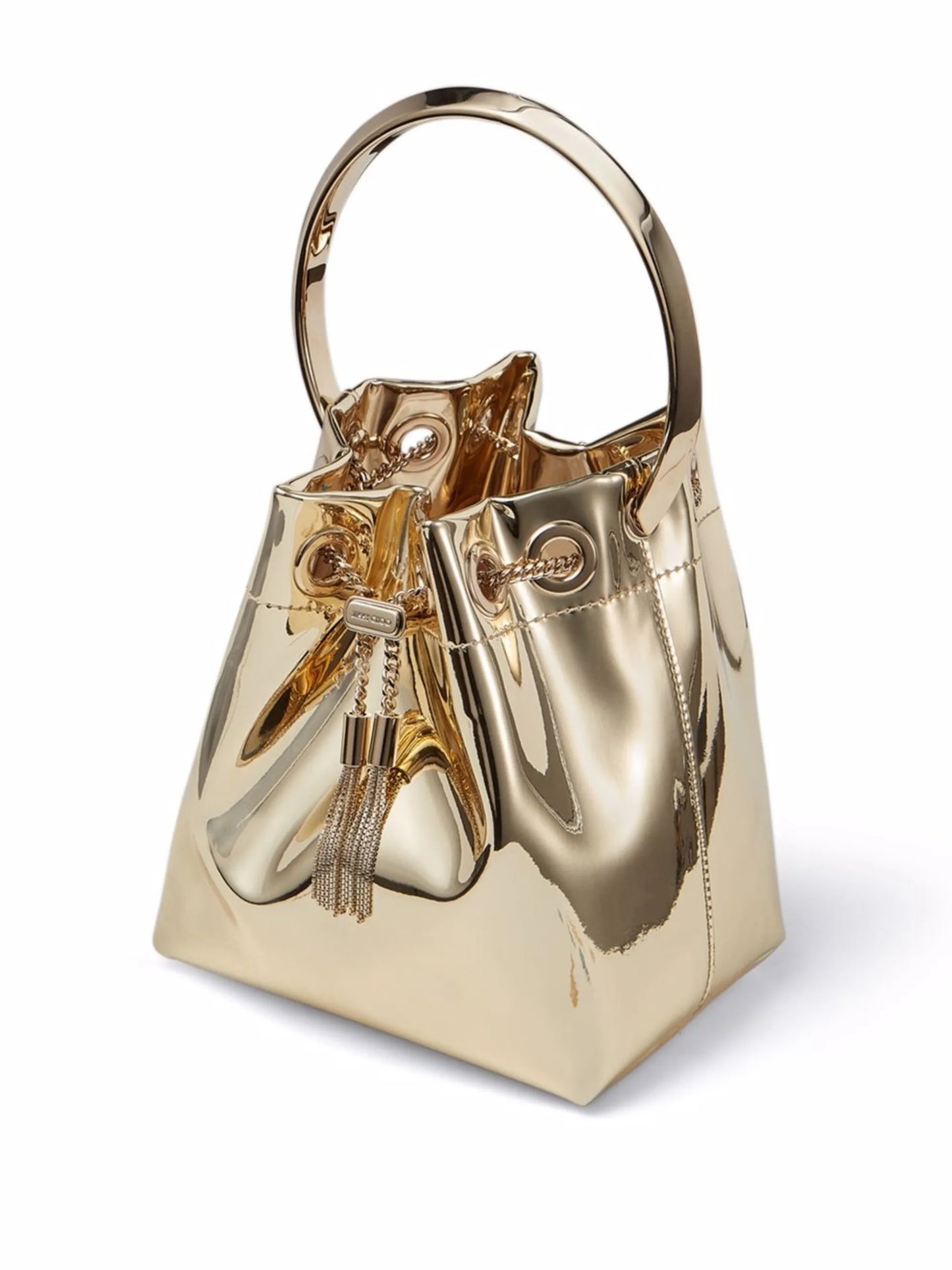 Bon Bon metallic bucket bag
