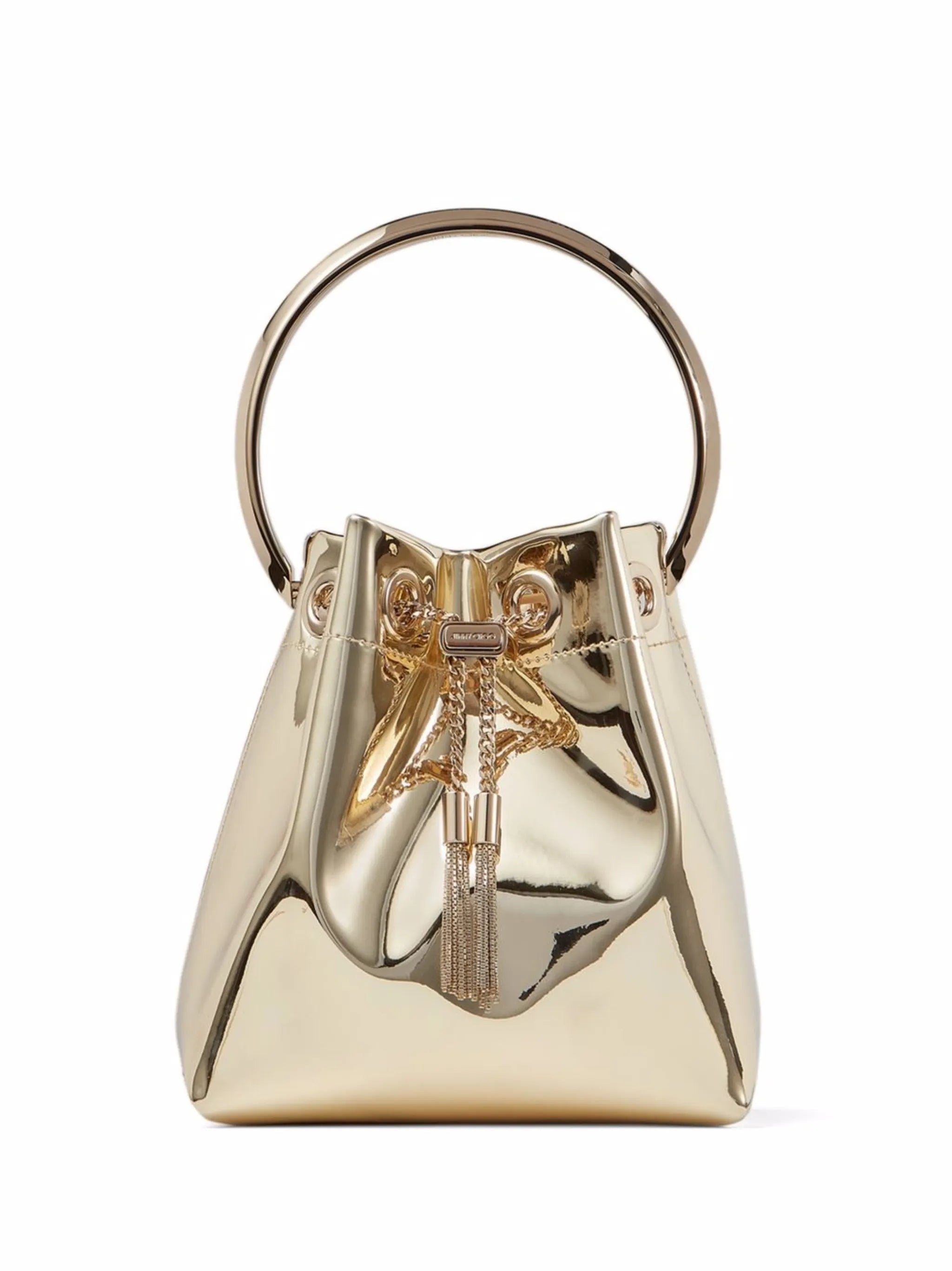 Bon Bon metallic bucket bag