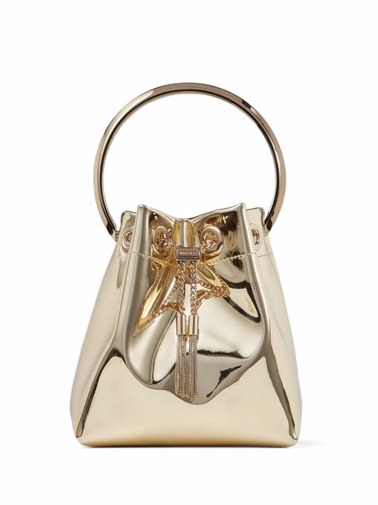 Bon Bon metallic bucket bag