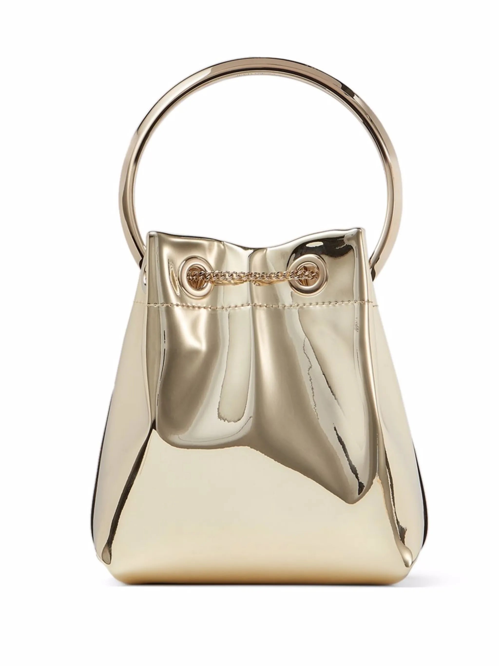 Bon Bon metallic bucket bag