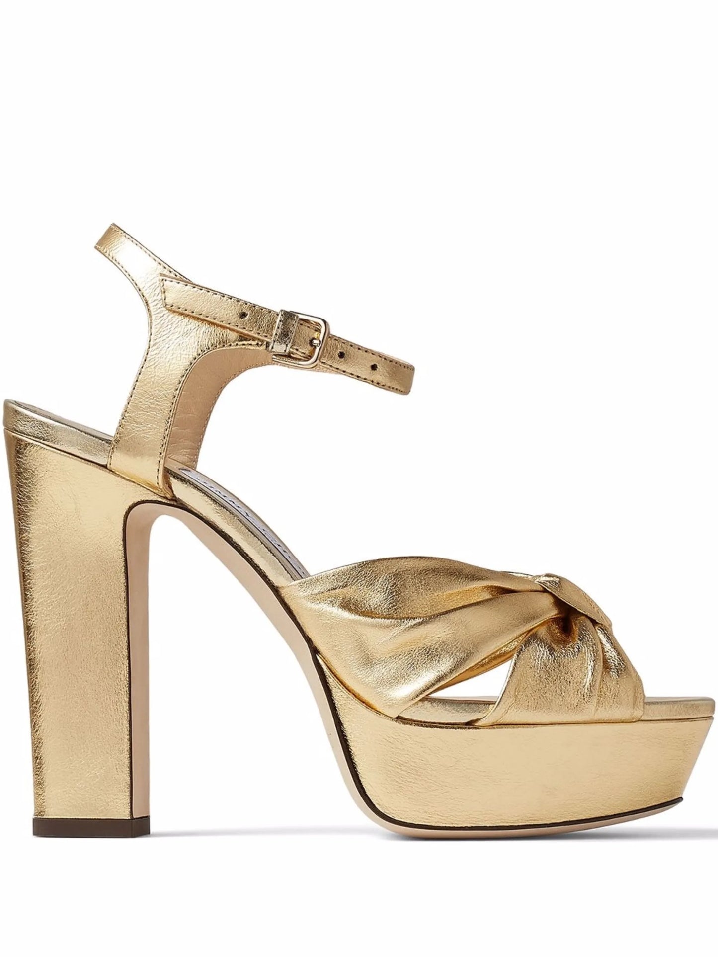 Heloise metallic-effect 120mm sandals