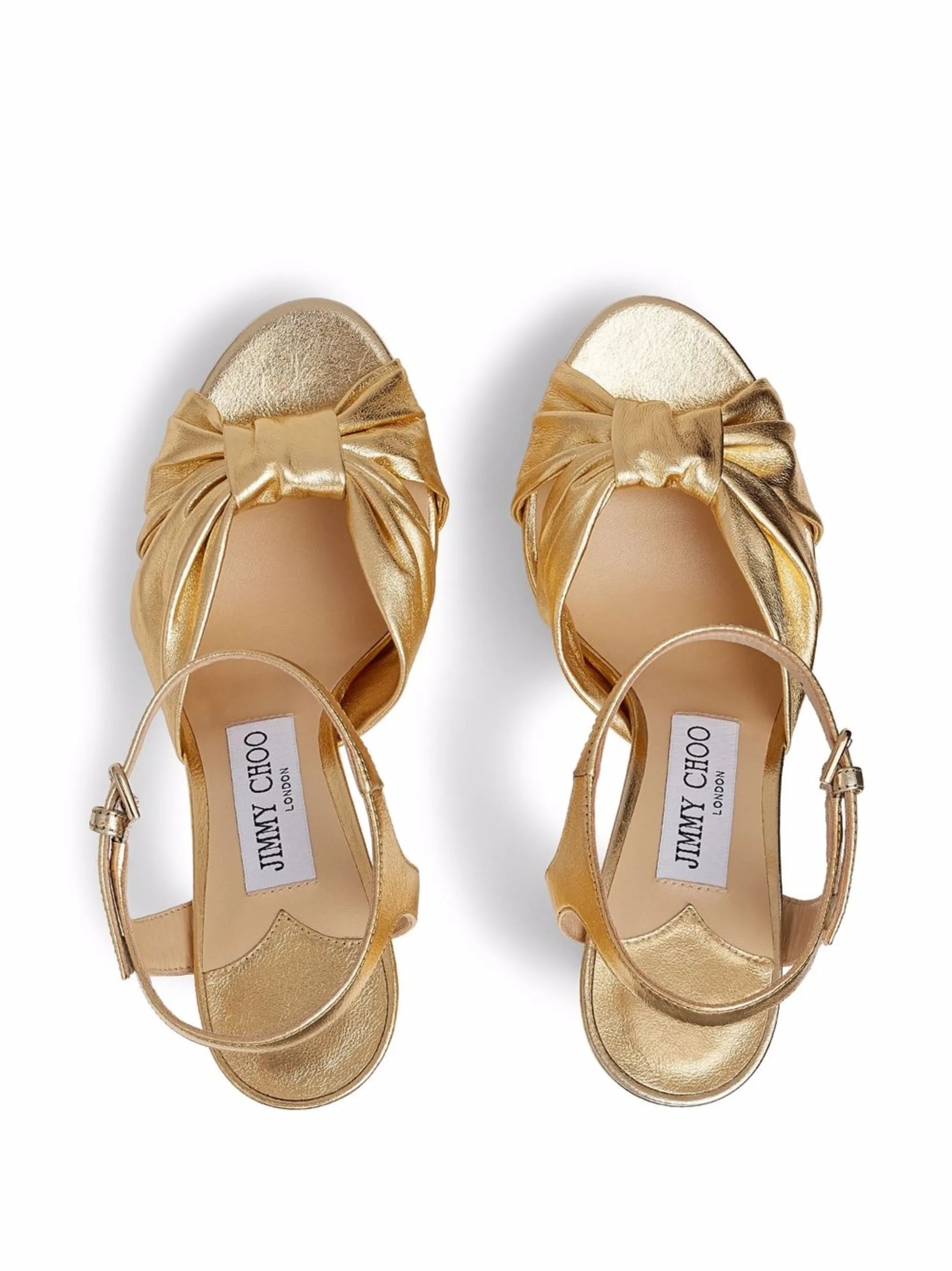 Heloise metallic-effect 120mm sandals