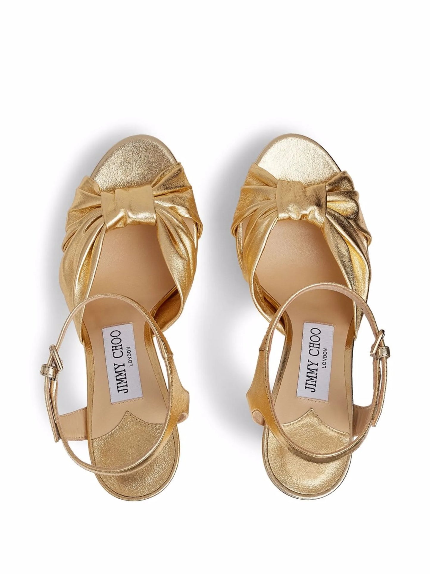 Heloise metallic-effect 120mm sandals