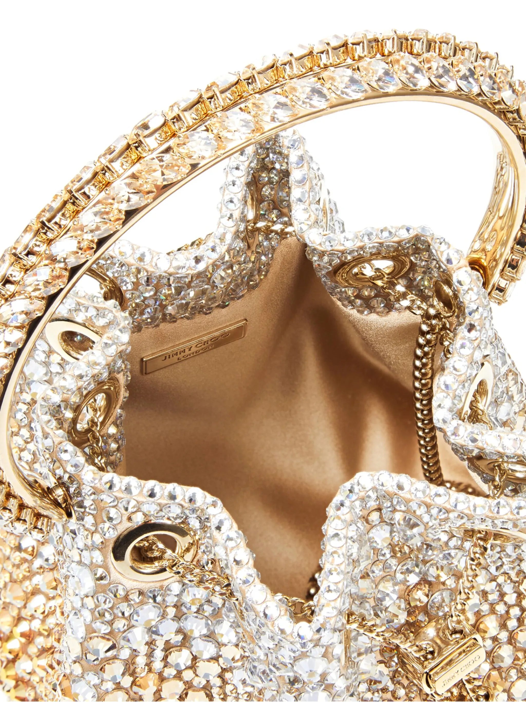 Bon Bon crystal-embellished bucket bag