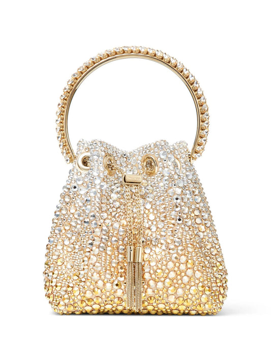 Bon Bon crystal-embellished bucket bag