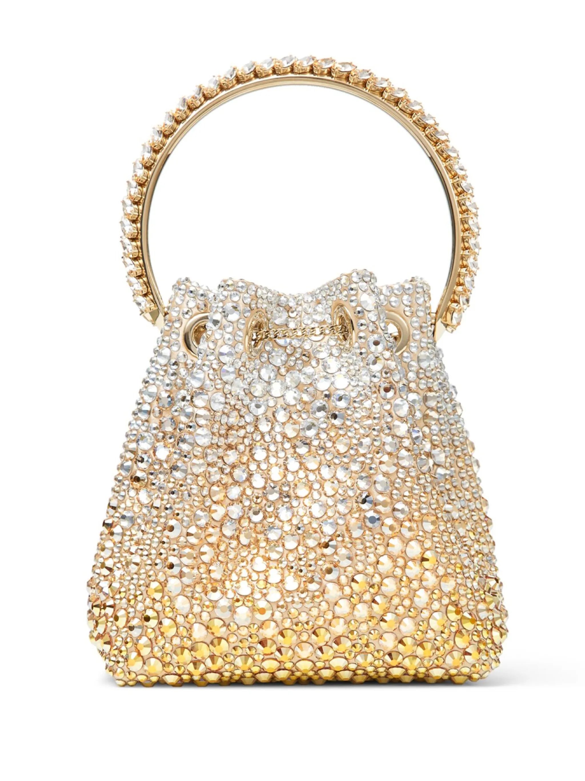 Bon Bon crystal-embellished bucket bag