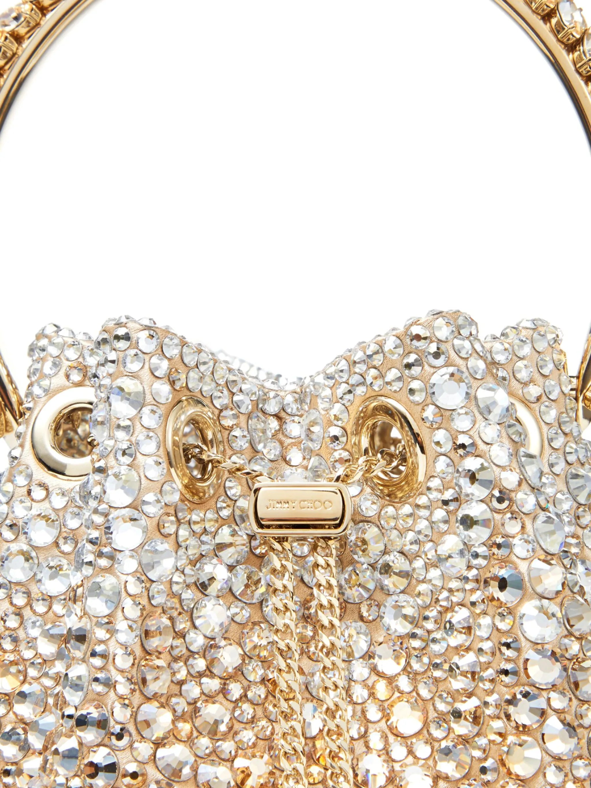 Bon Bon crystal-embellished bucket bag