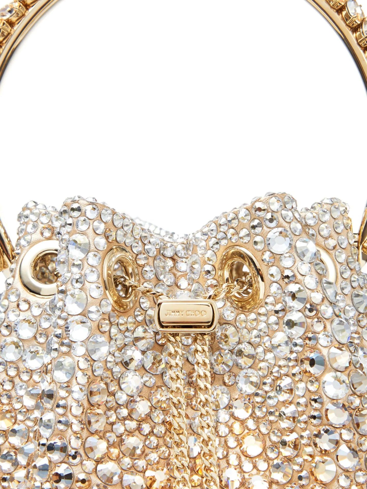 Bon Bon crystal-embellished bucket bag