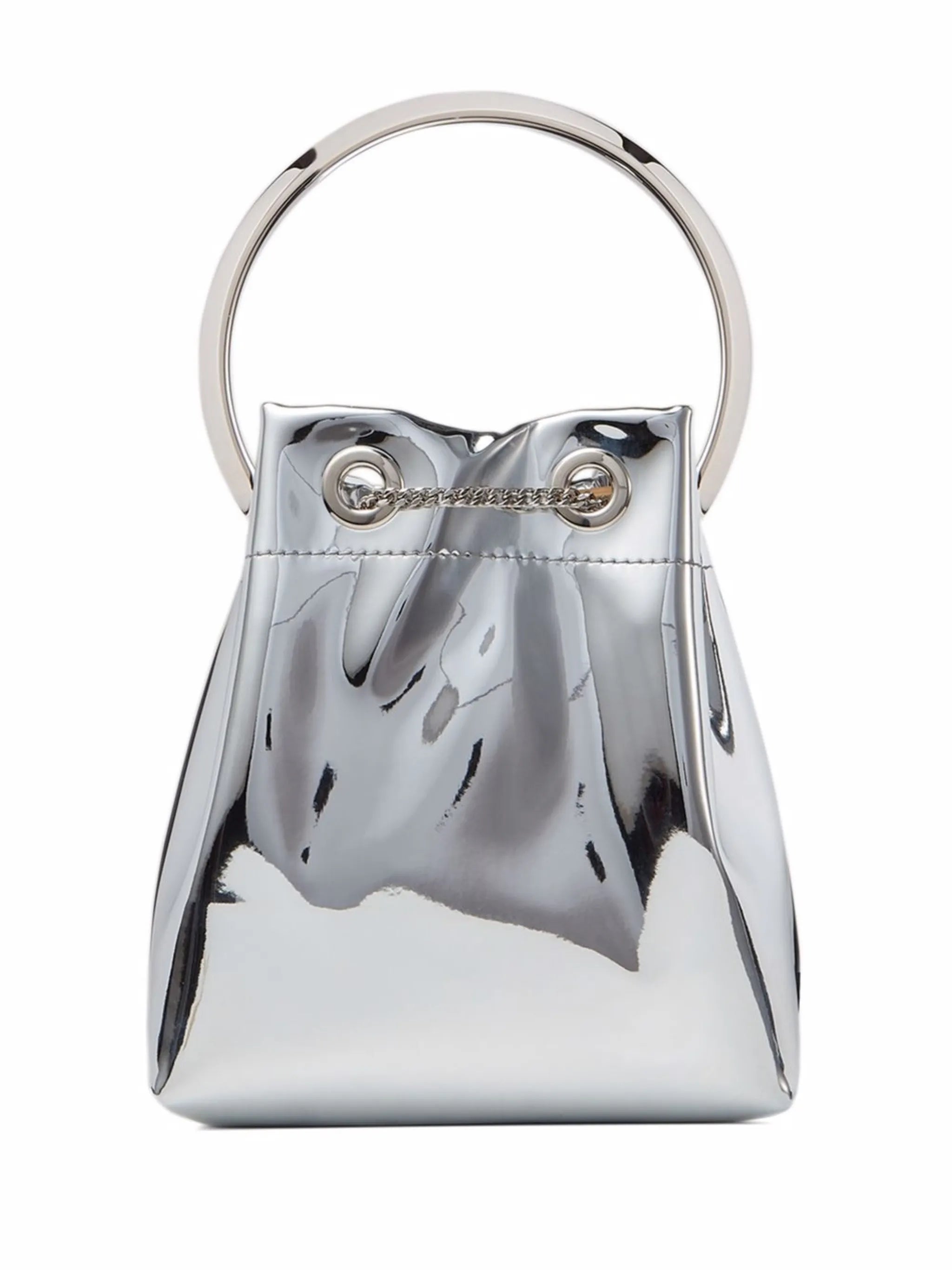 mini Bon Bon metallic-effect bucket bag