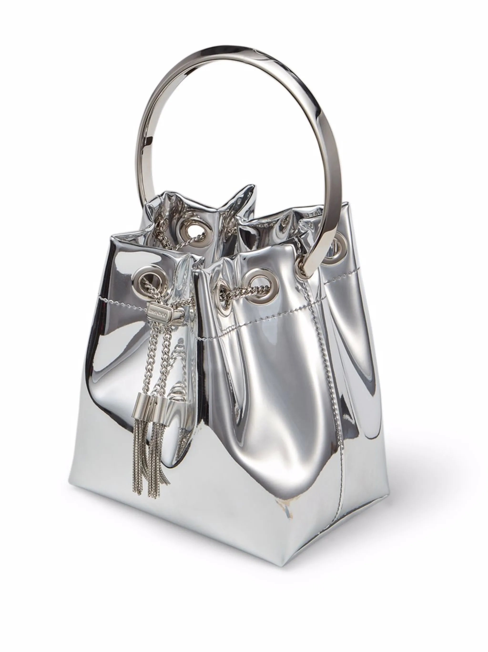 mini Bon Bon metallic-effect bucket bag