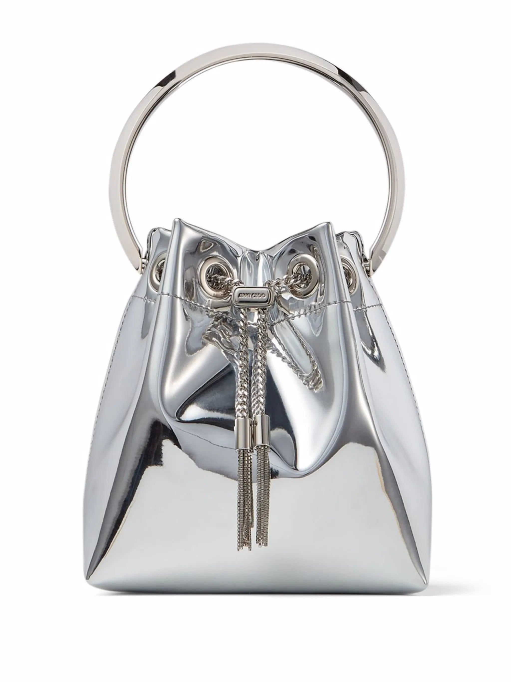 mini Bon Bon metallic-effect bucket bag