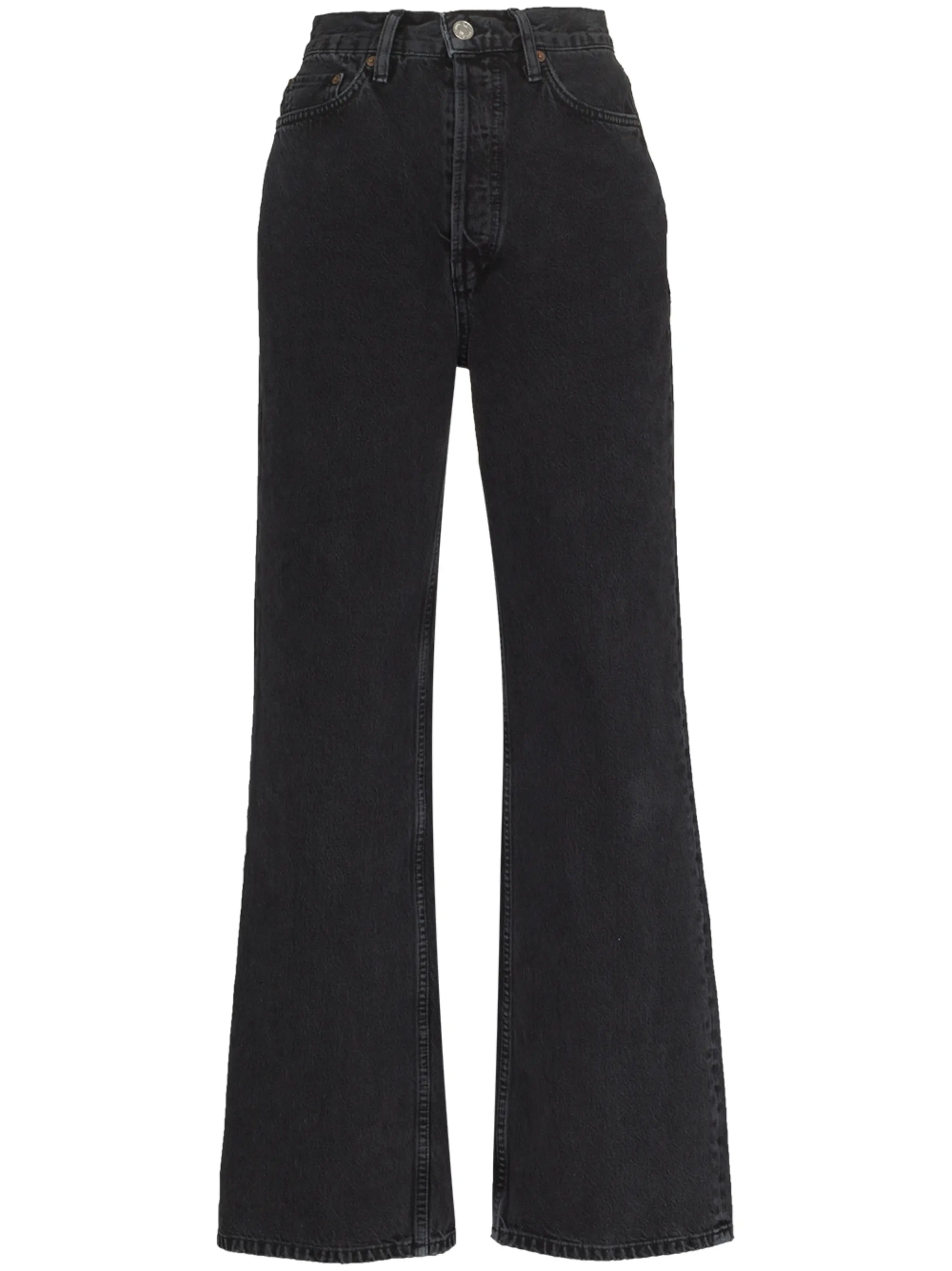 high-rise flared jeans