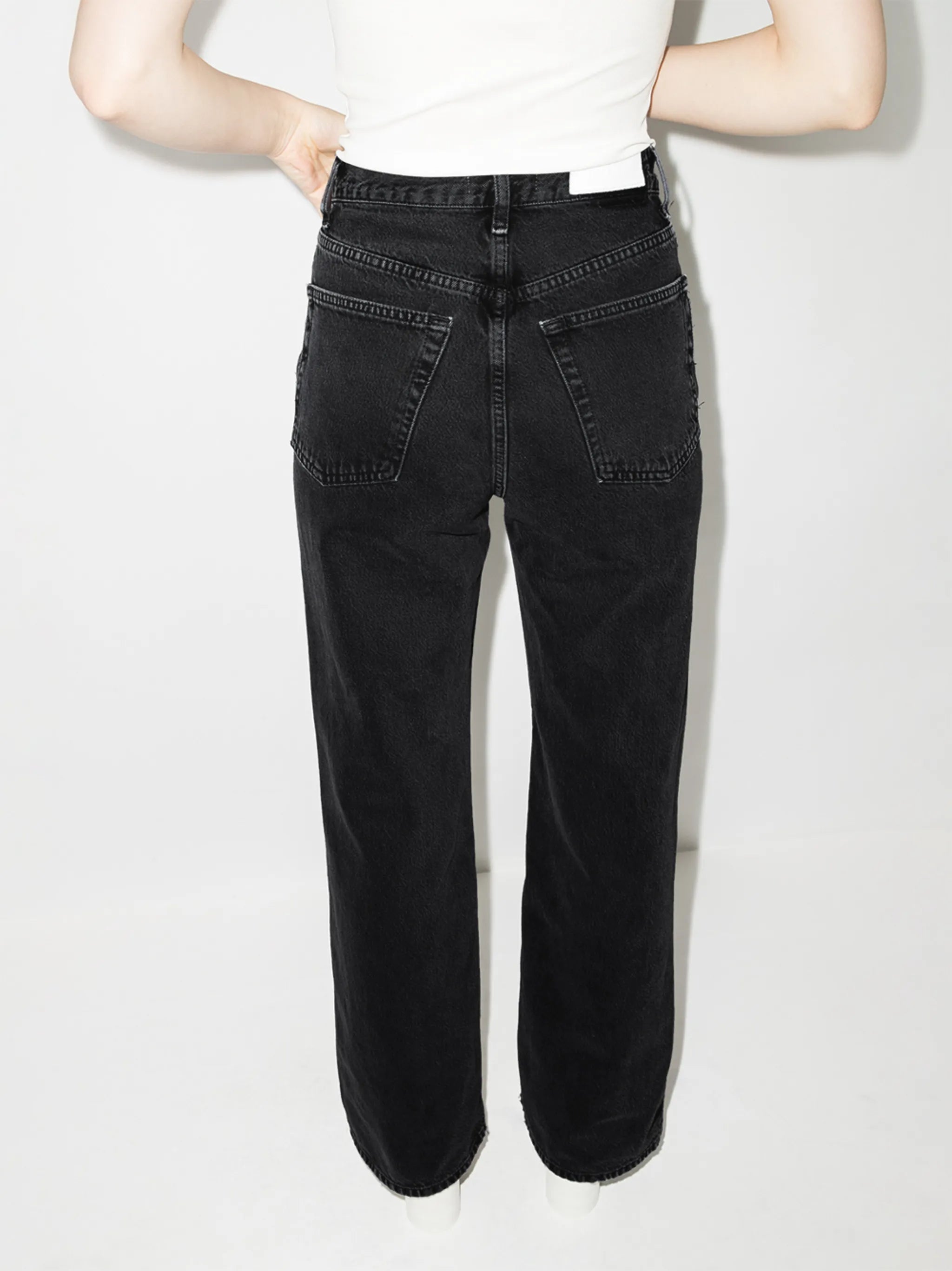 high-rise flared jeans