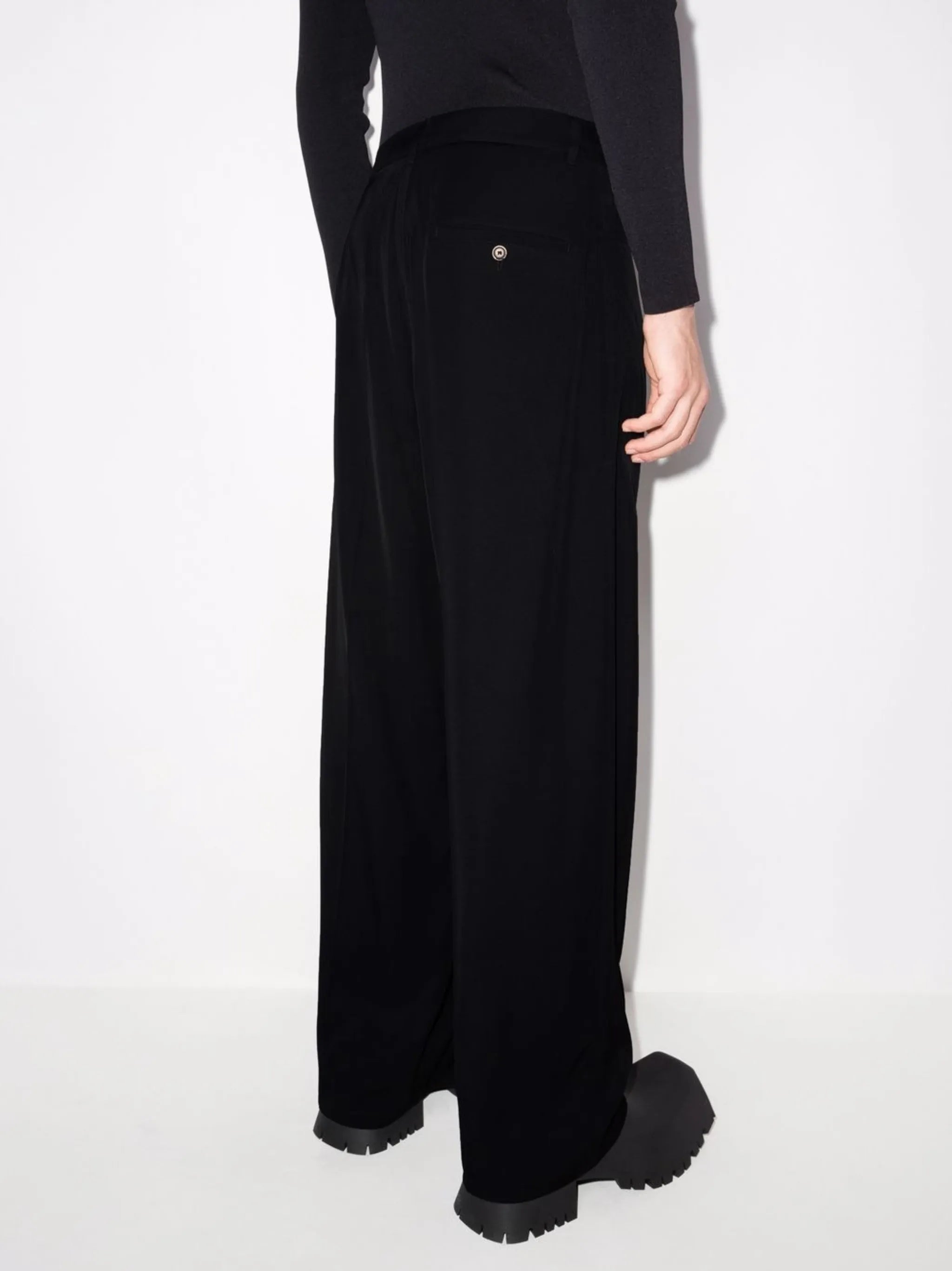 Fluid cotton trousers