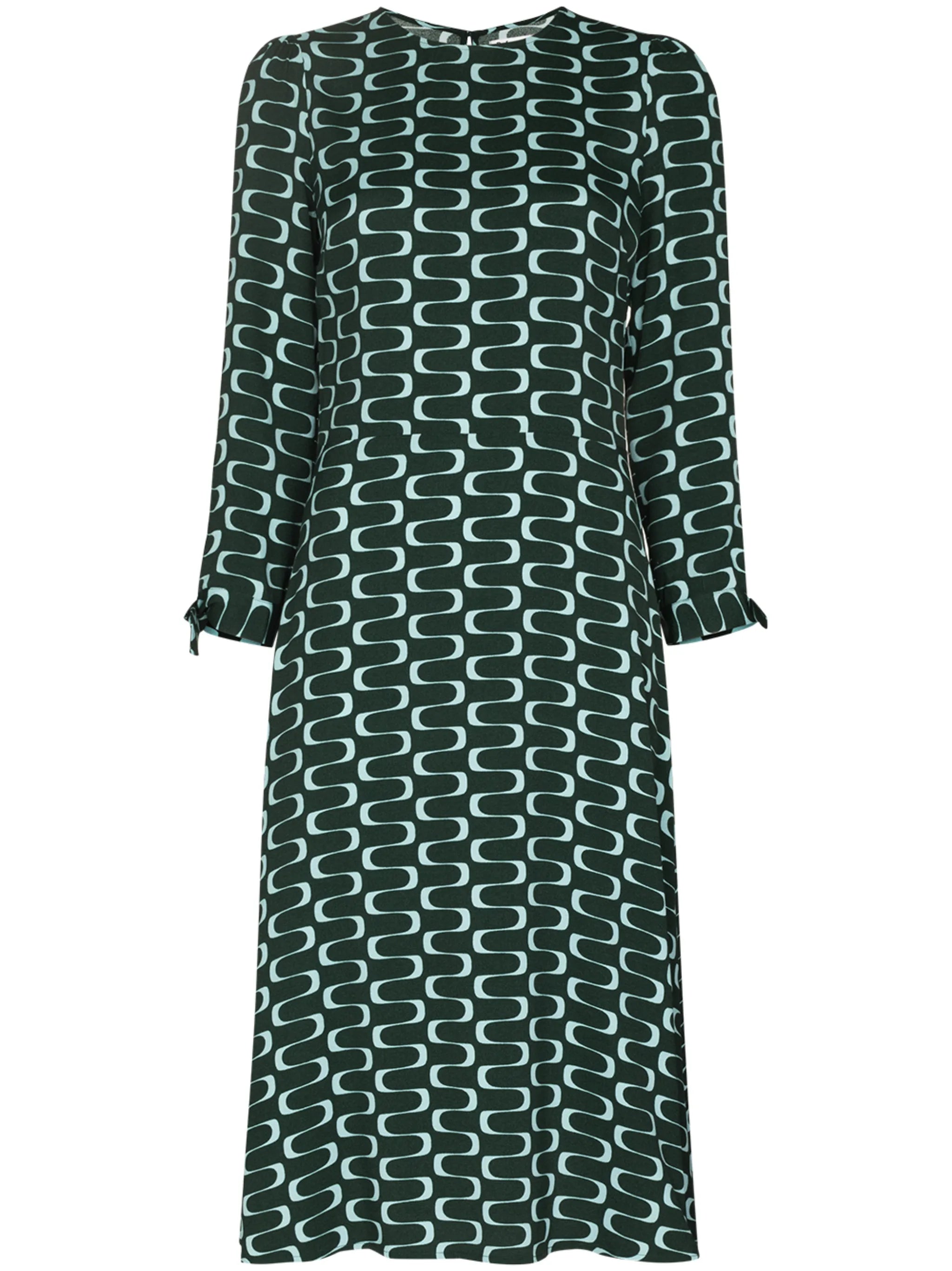 Port long-sleeve midi dress