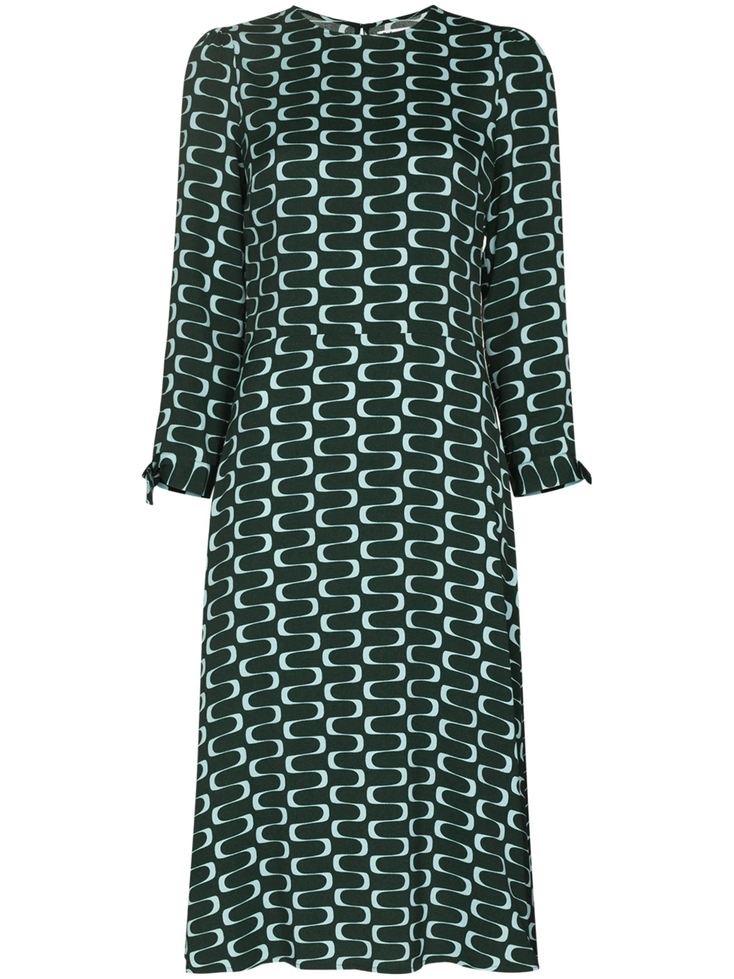Port long-sleeve midi dress