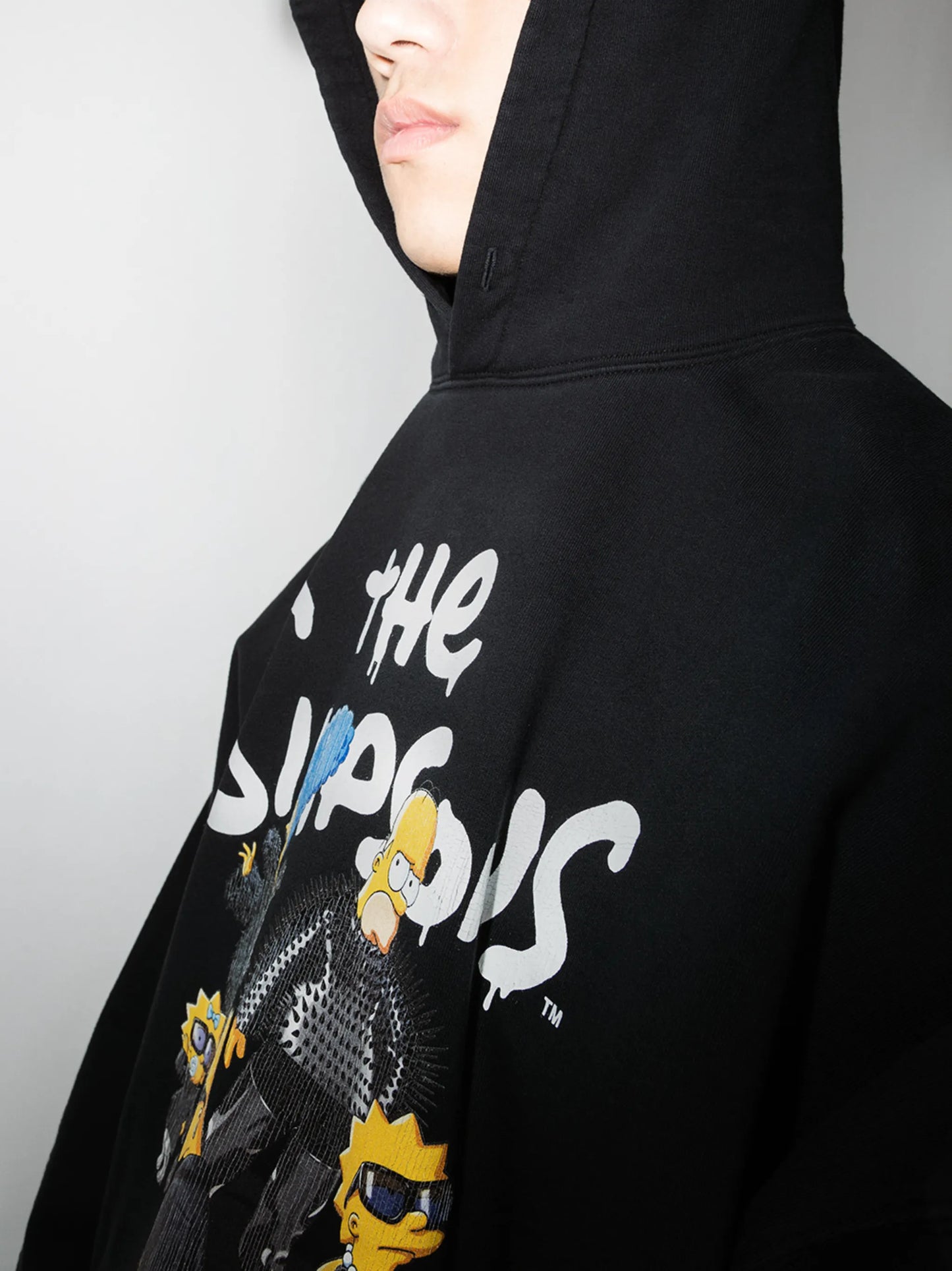 graphic-print drawstring hoodie