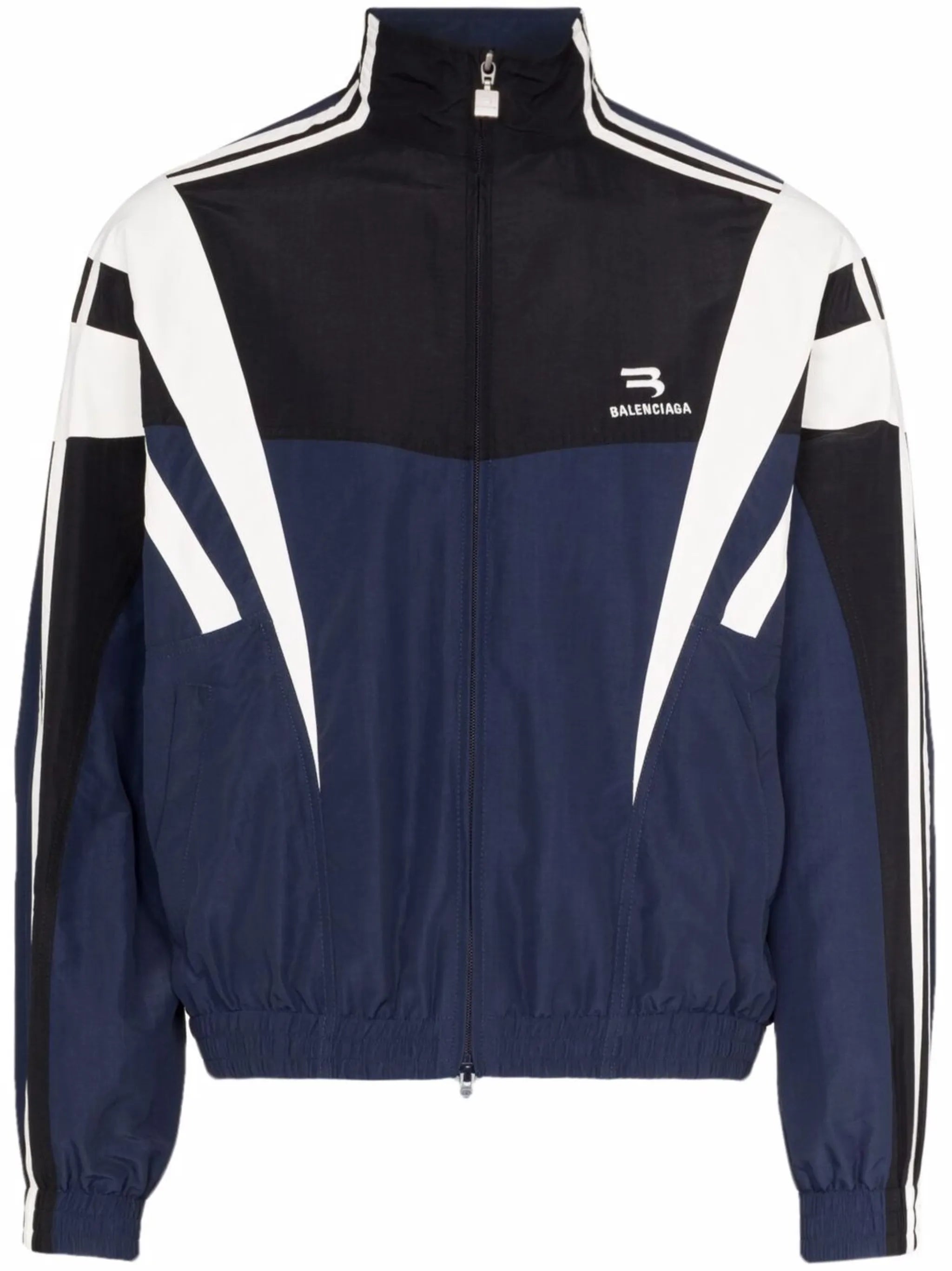 striped logo track jacket