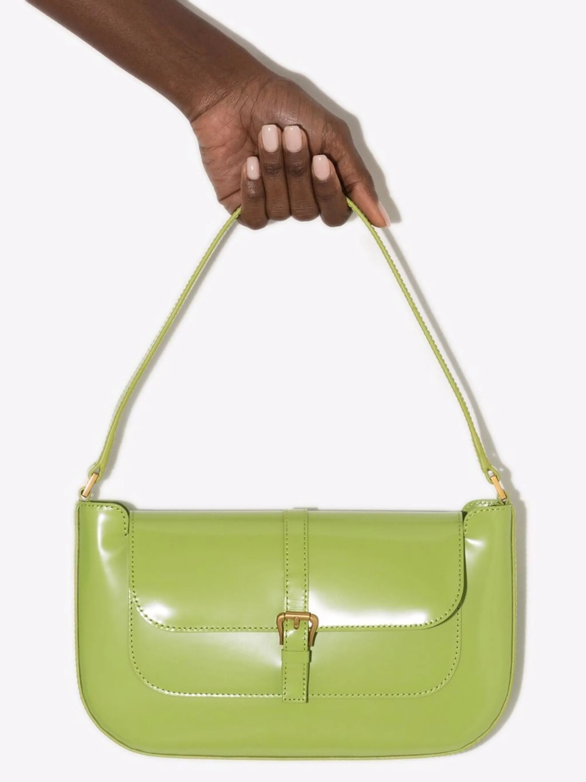 Miranda patent-leather shoulder bag