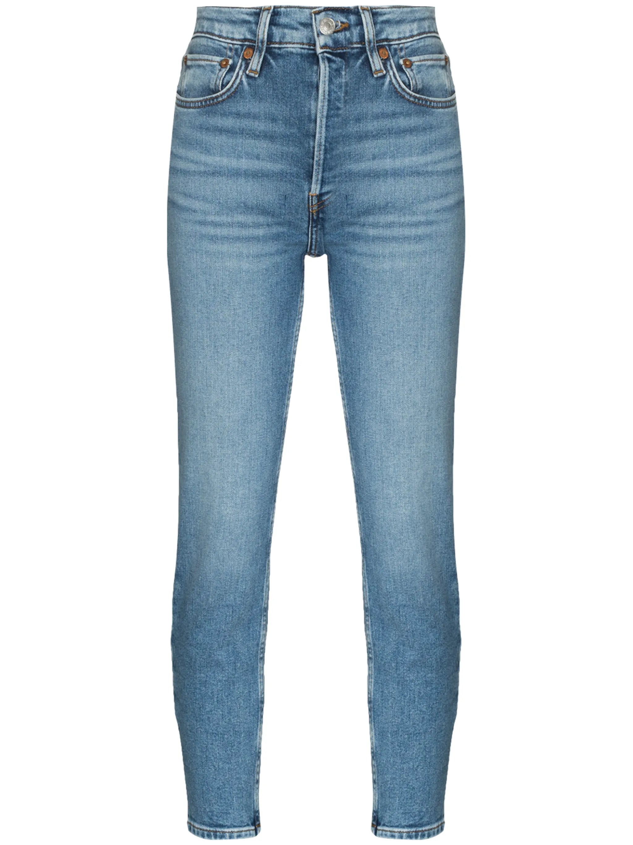 90s high-rise cropped jeans