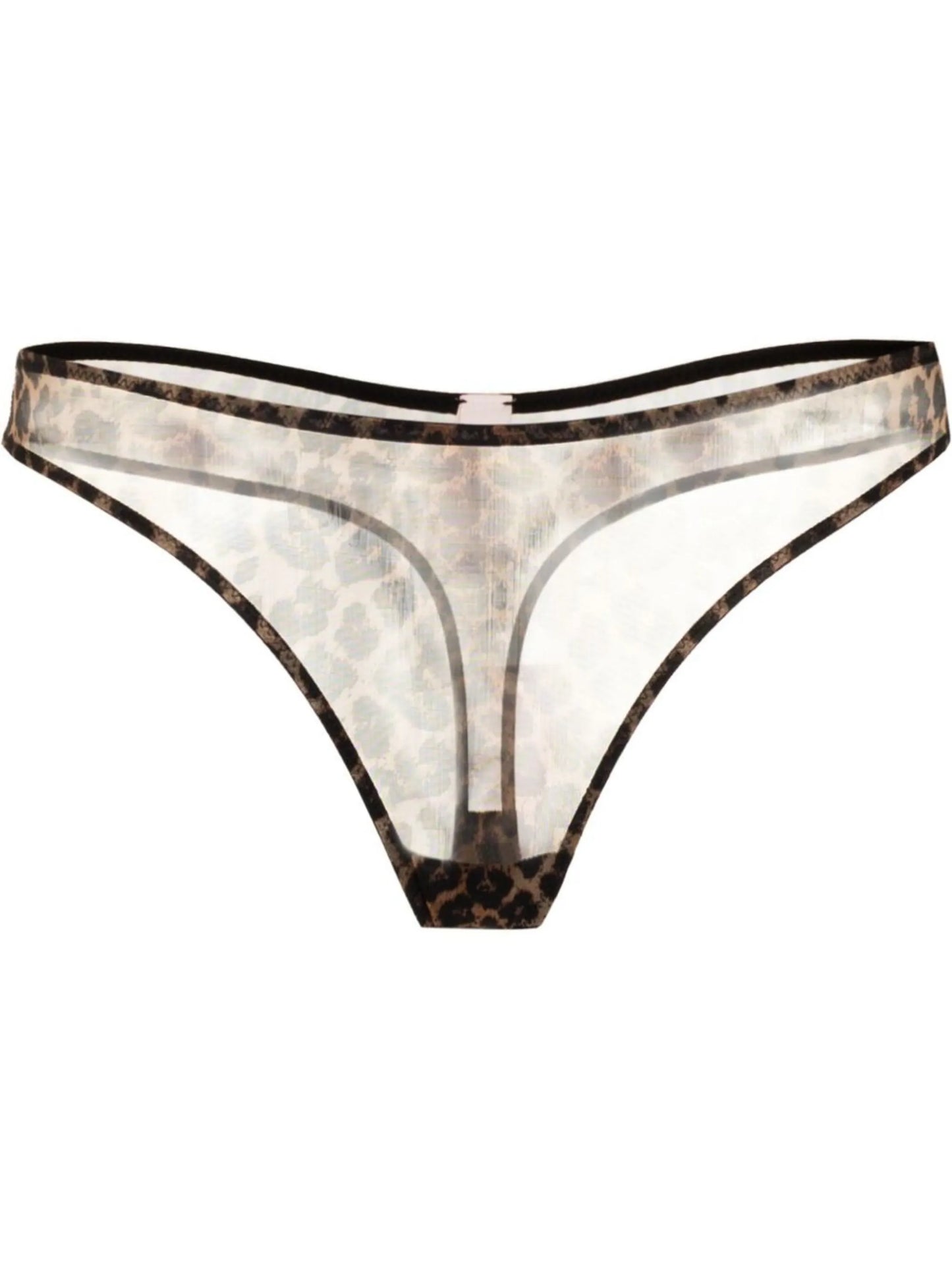 leopard-print Brazilian thong
