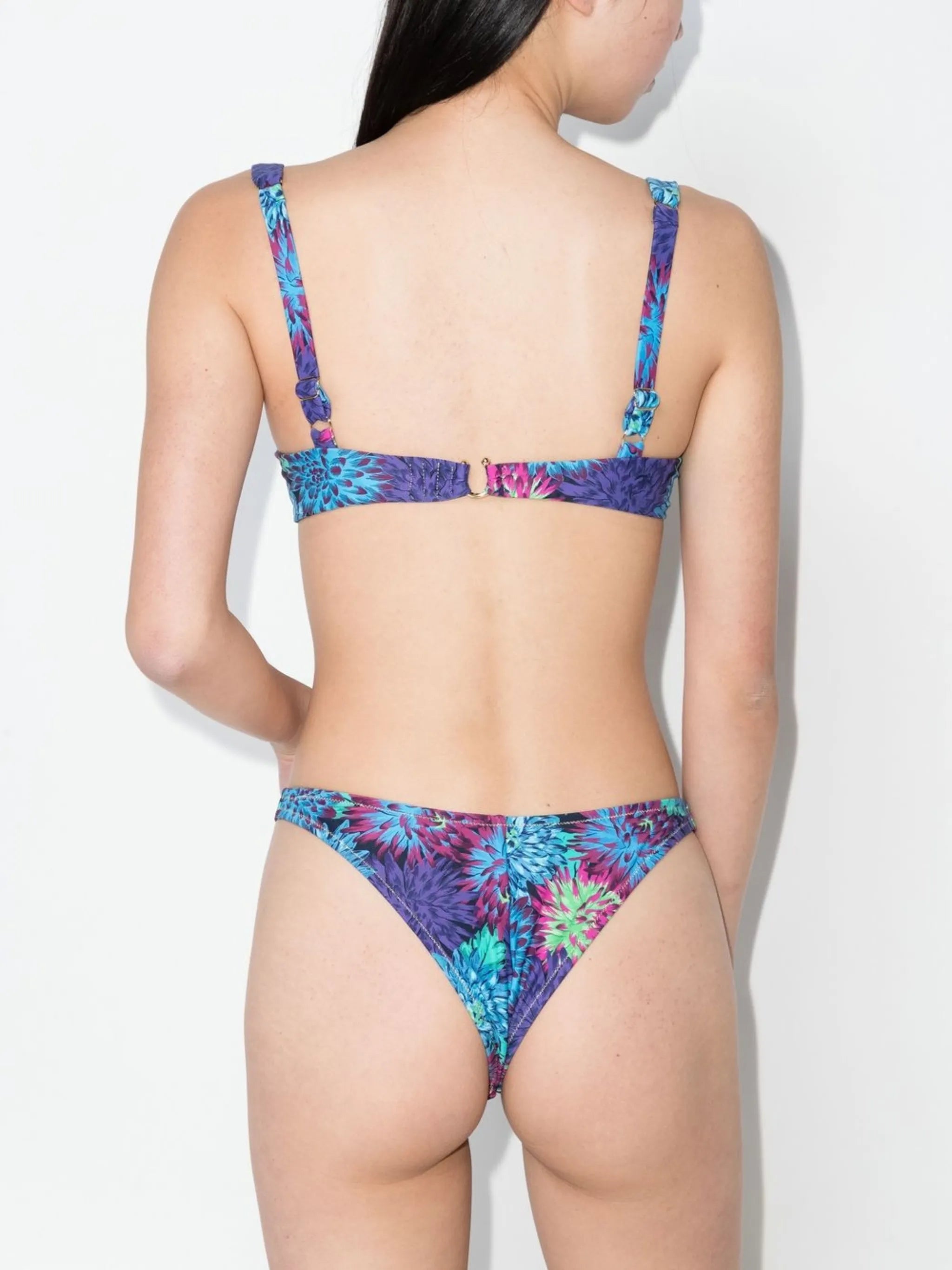 Brigitte graphic-print bikini set