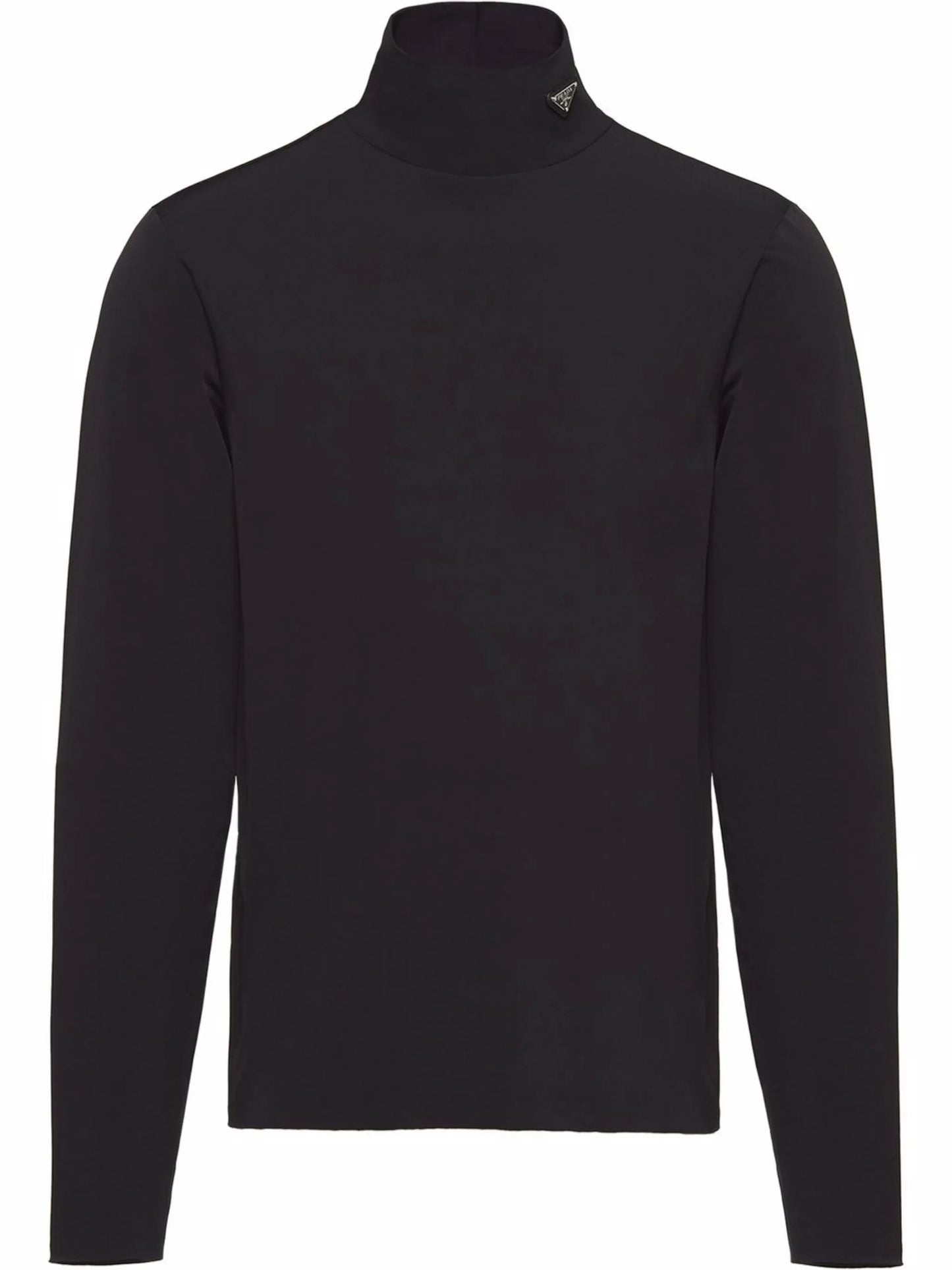 triangle plaque high-neck top