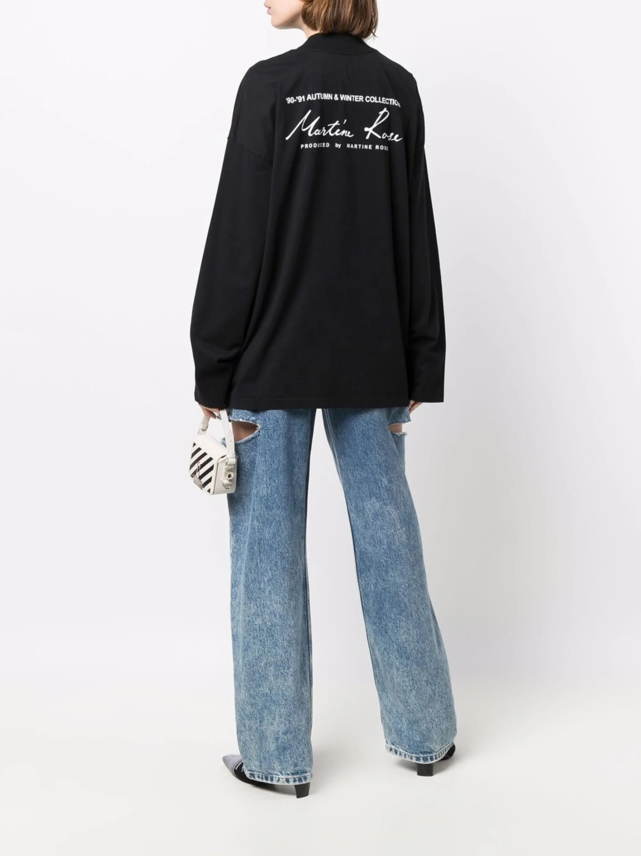 90-91 logo print T-shirt