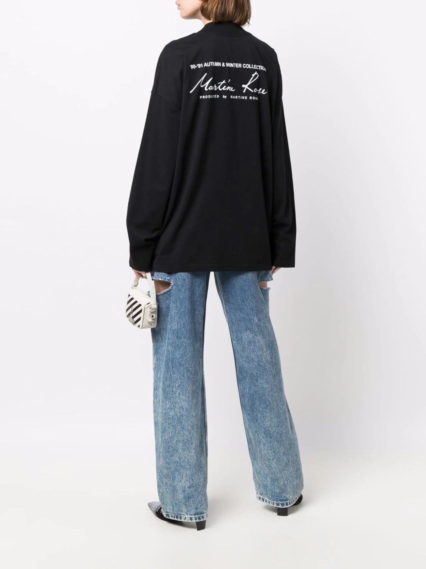 90-91 logo print T-shirt