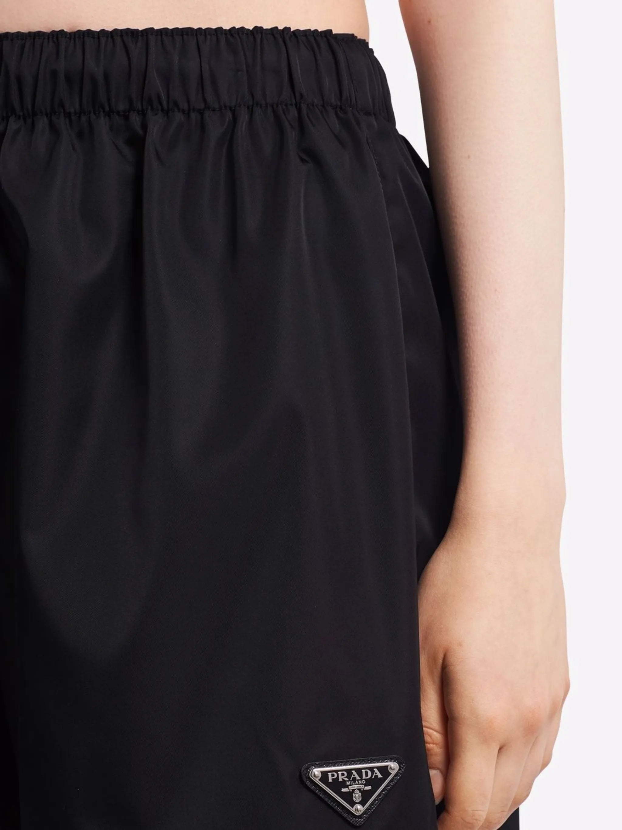 Re-Nylon triangle-logo shorts